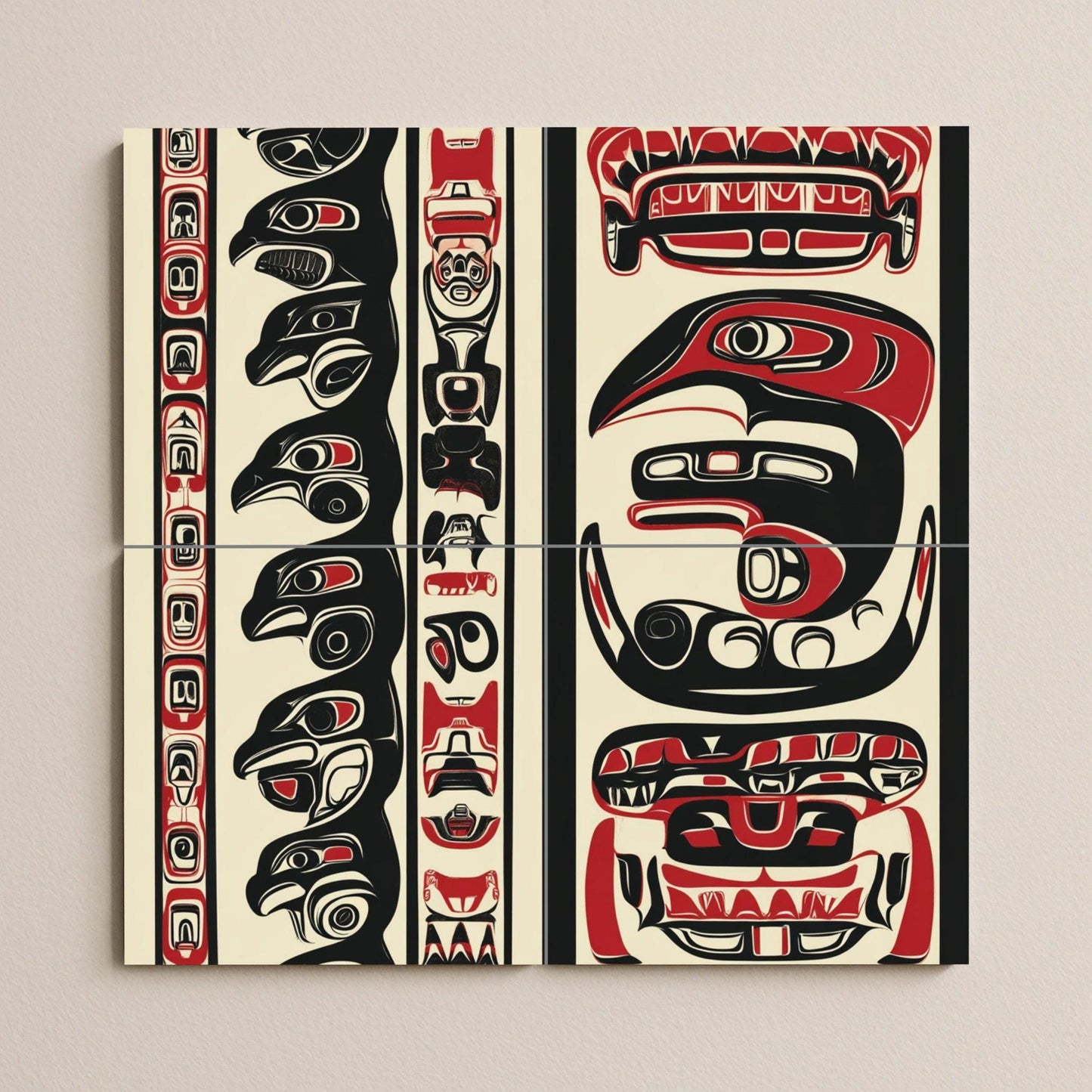 Mural cerámico de inspiración inuit