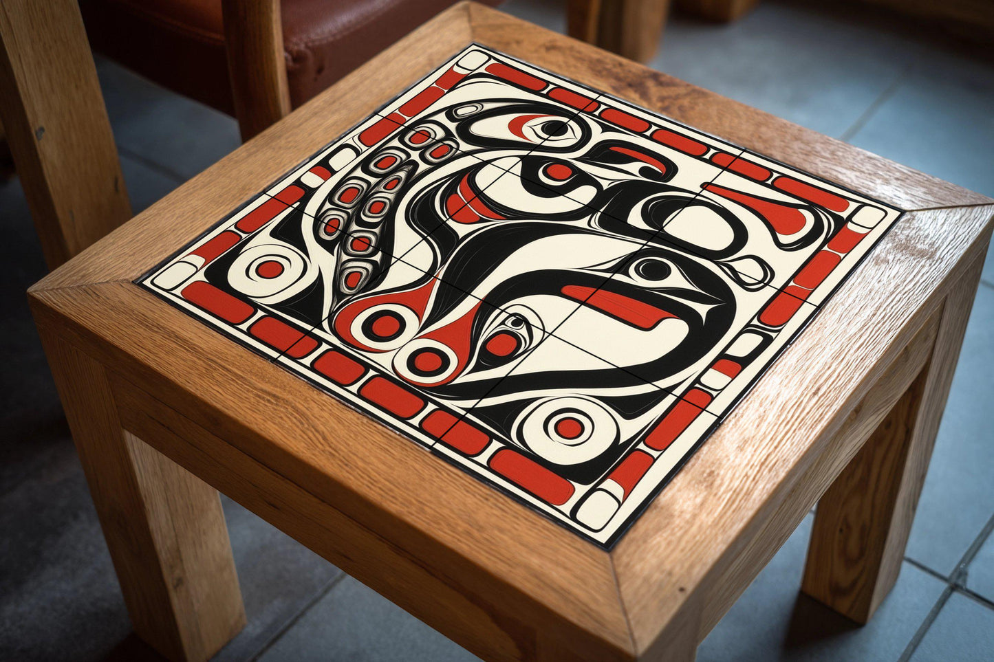 Inspiración inuit — Fresque Murale en Carreaux de Céramique · Fresque à Motifs Décoratifs