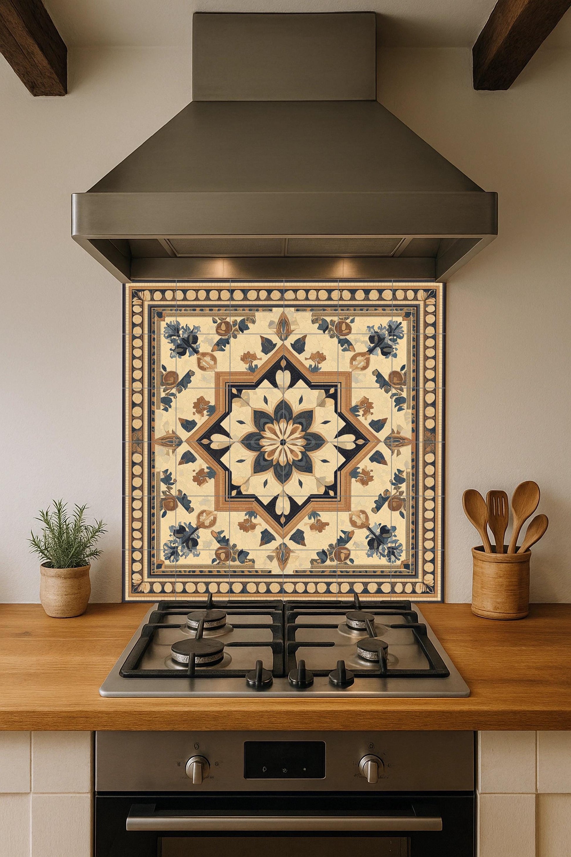 En tonos desérticos — Nature Wall Art · Ceramic Tile Mural