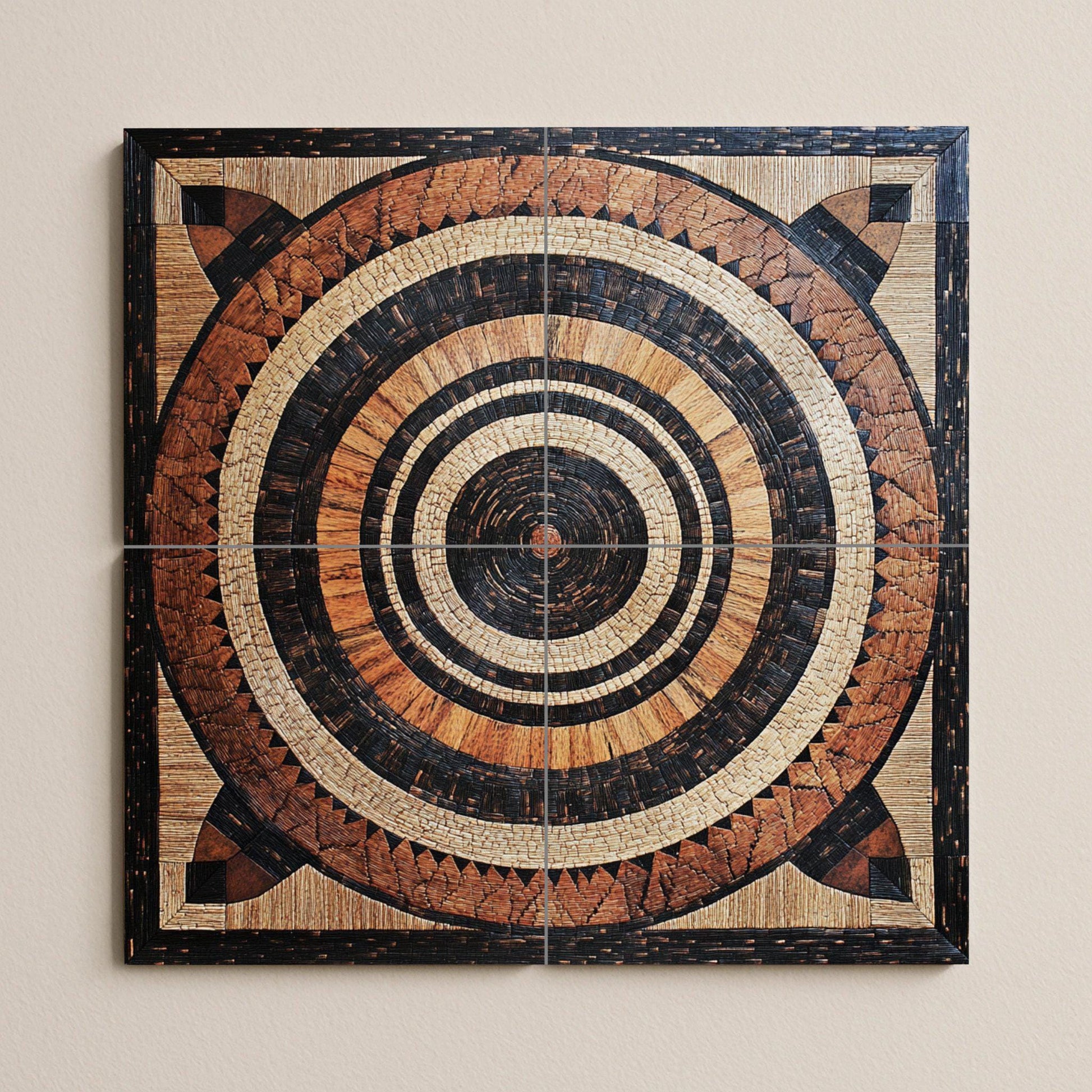 Ceramic Tile Mural: Cesta malauí — Ornamental Wall Panel
