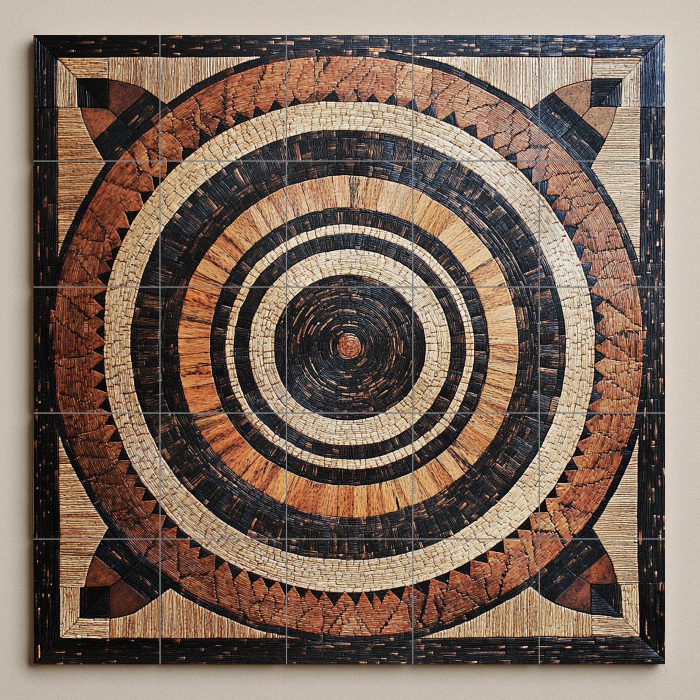 Ceramic Tile Mural: Cesta malauí — Ornamental Wall Panel