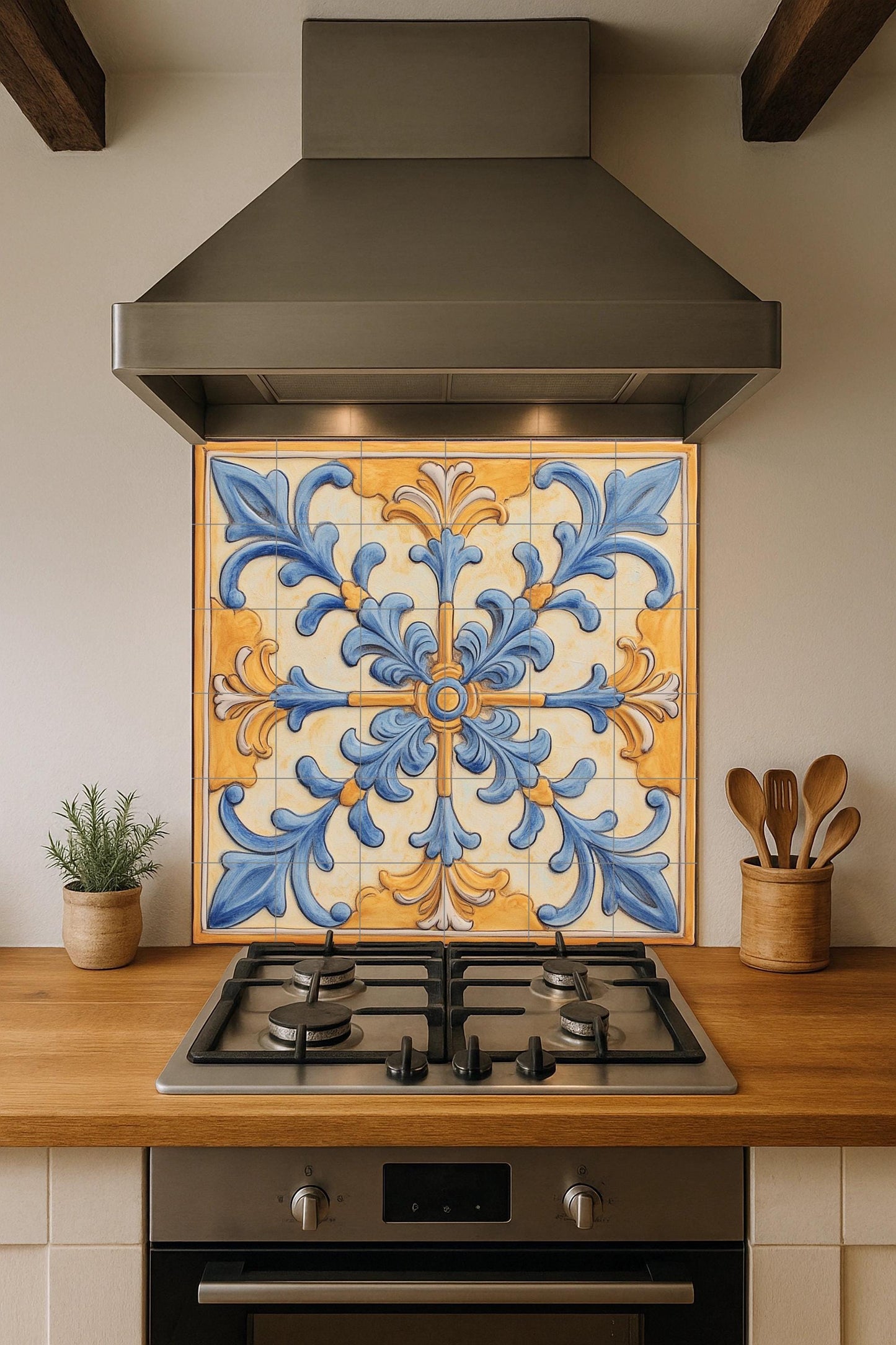 Mediterranean — Culinary Wall Décor · Ceramic Tile Mural
