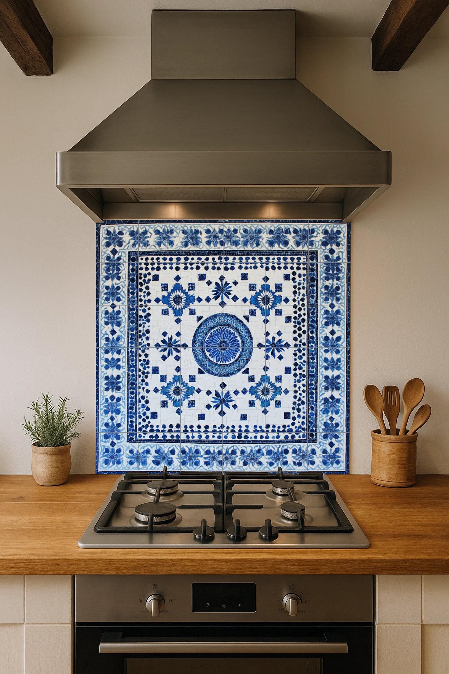 Norteafricano — Fiori e Paesaggi, Arte da Parete in Ceramica