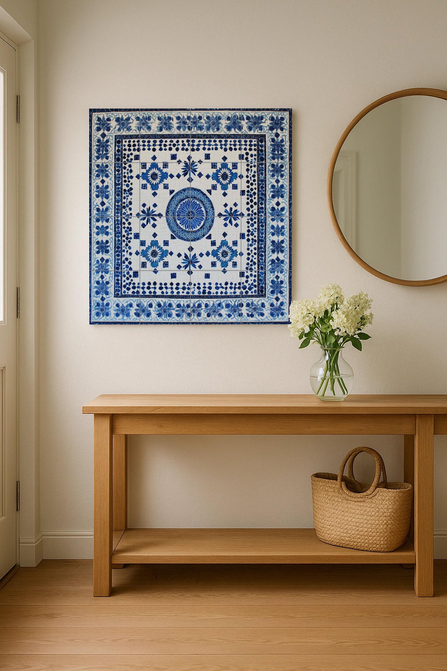 Norteafricano — Fiori e Paesaggi, Arte da Parete in Ceramica
