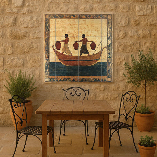 Cerámica of vasija Ancient — Sea & Coastal Art · Ceramic Tile Mural