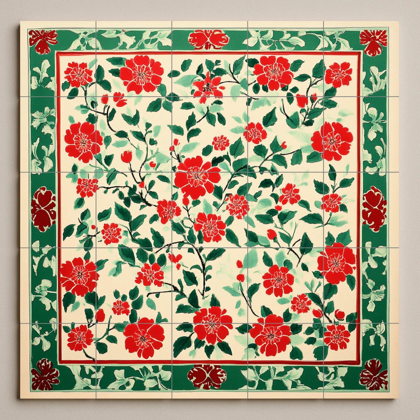 Vietnamita Dong Ho — Garden & Scenery Décor · Tile Wall Art