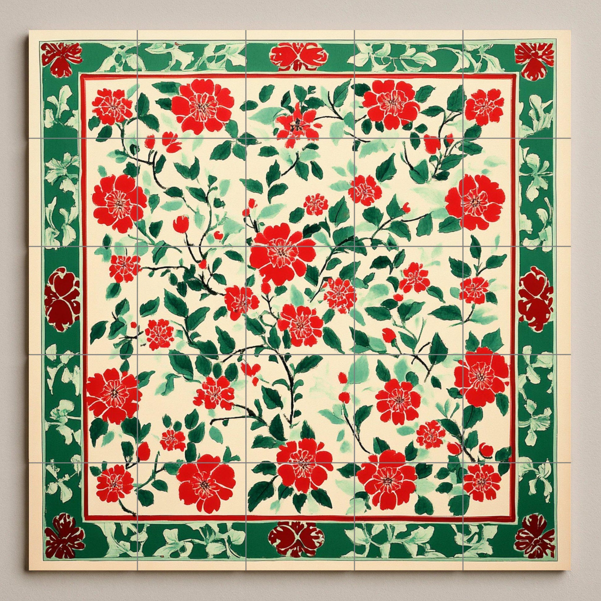 Vietnamita Dong Ho — Garden & Scenery Décor · Tile Wall Art