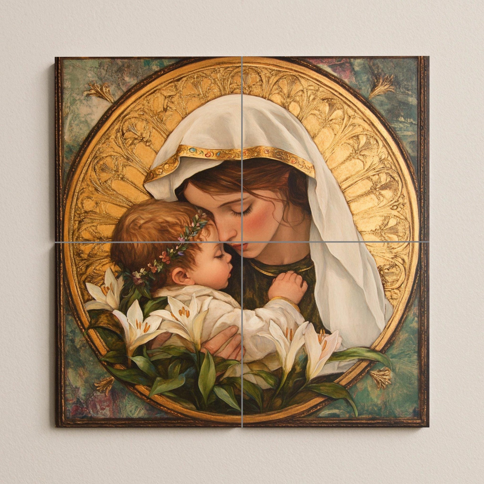 Mariano — Fliesen-Wandbild aus Keramik · Sakrale & Religiöse Kunst