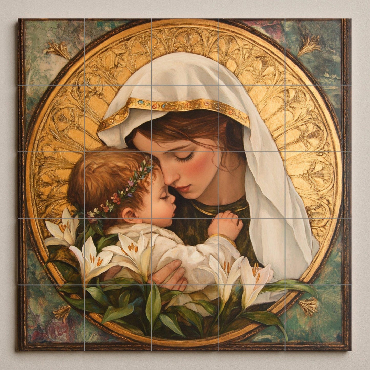 Mariano — Fliesen-Wandbild aus Keramik · Sakrale & Religiöse Kunst