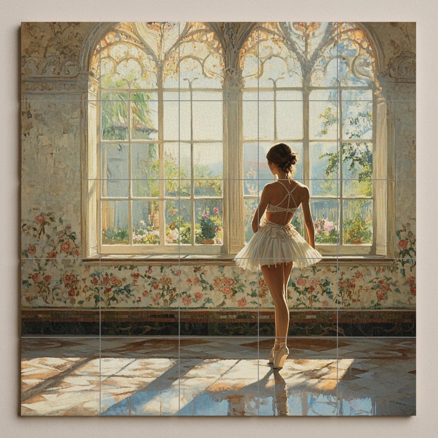 Bailarina — Paesaggio Botanico, Arte da Parete in Ceramica