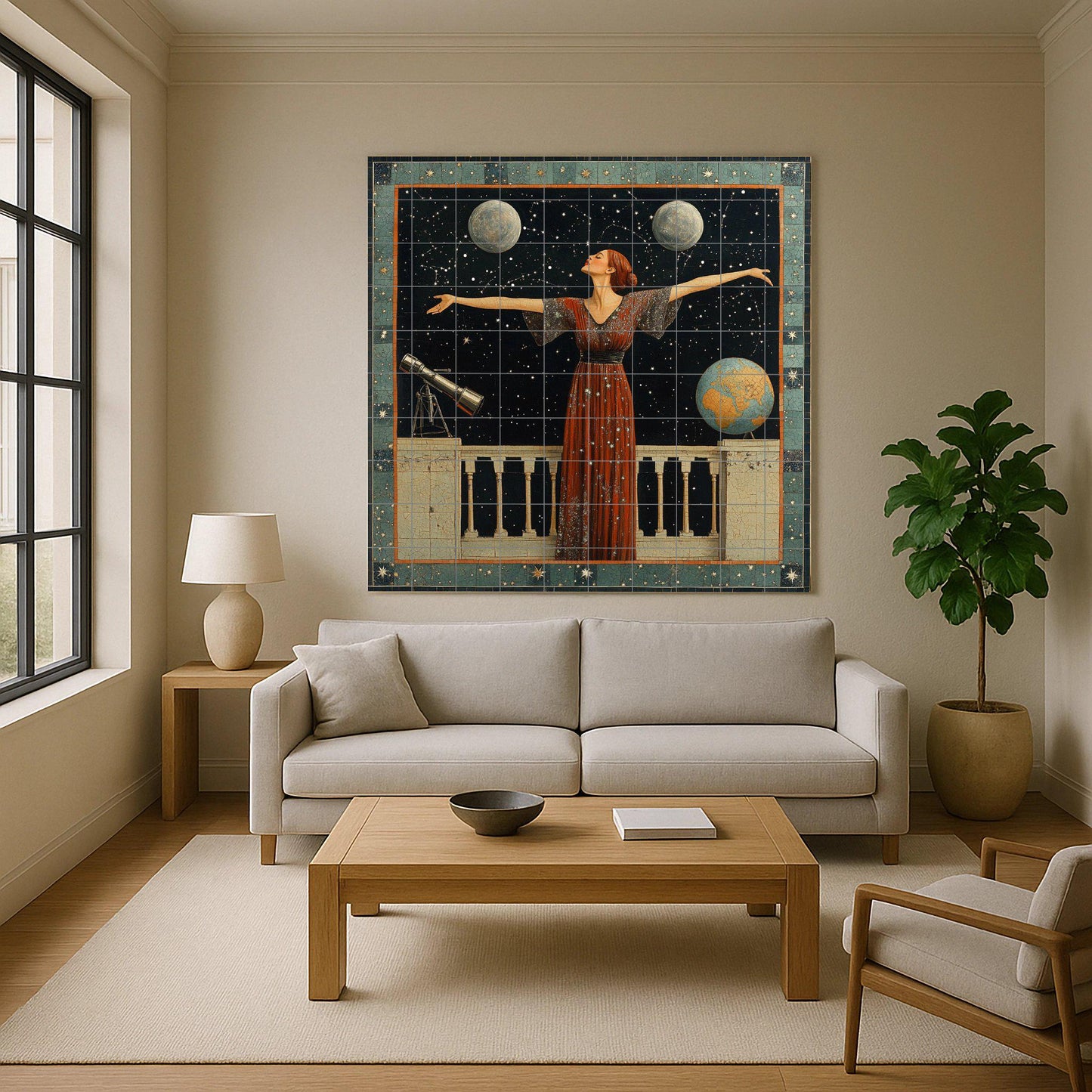 Astronómico · Murale Ceramico — Scena Mitologica