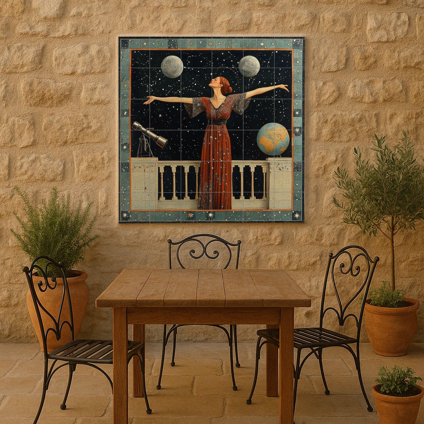 Astronómico · Murale Ceramico — Scena Mitologica