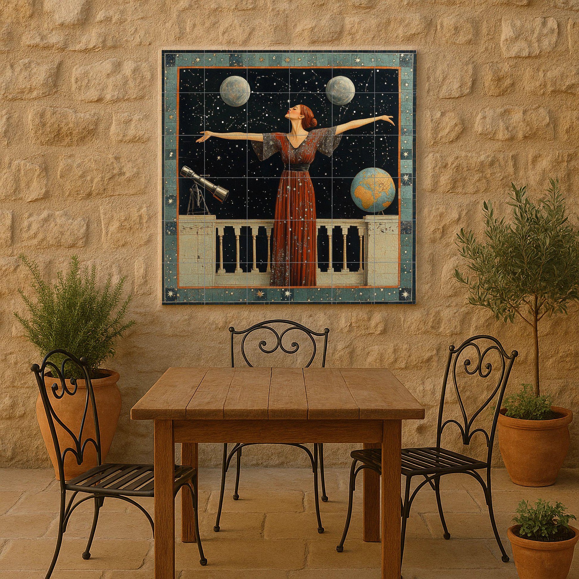 Astronómico · Murale Ceramico — Scena Mitologica