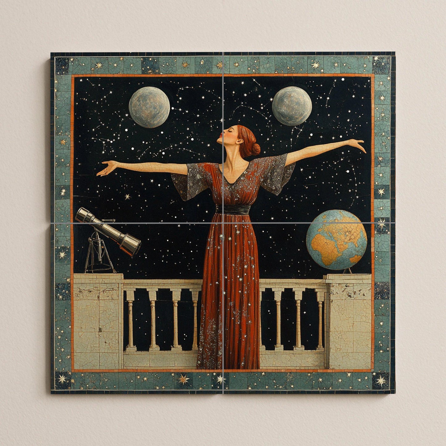 Astronómico · Murale Ceramico — Scena Mitologica