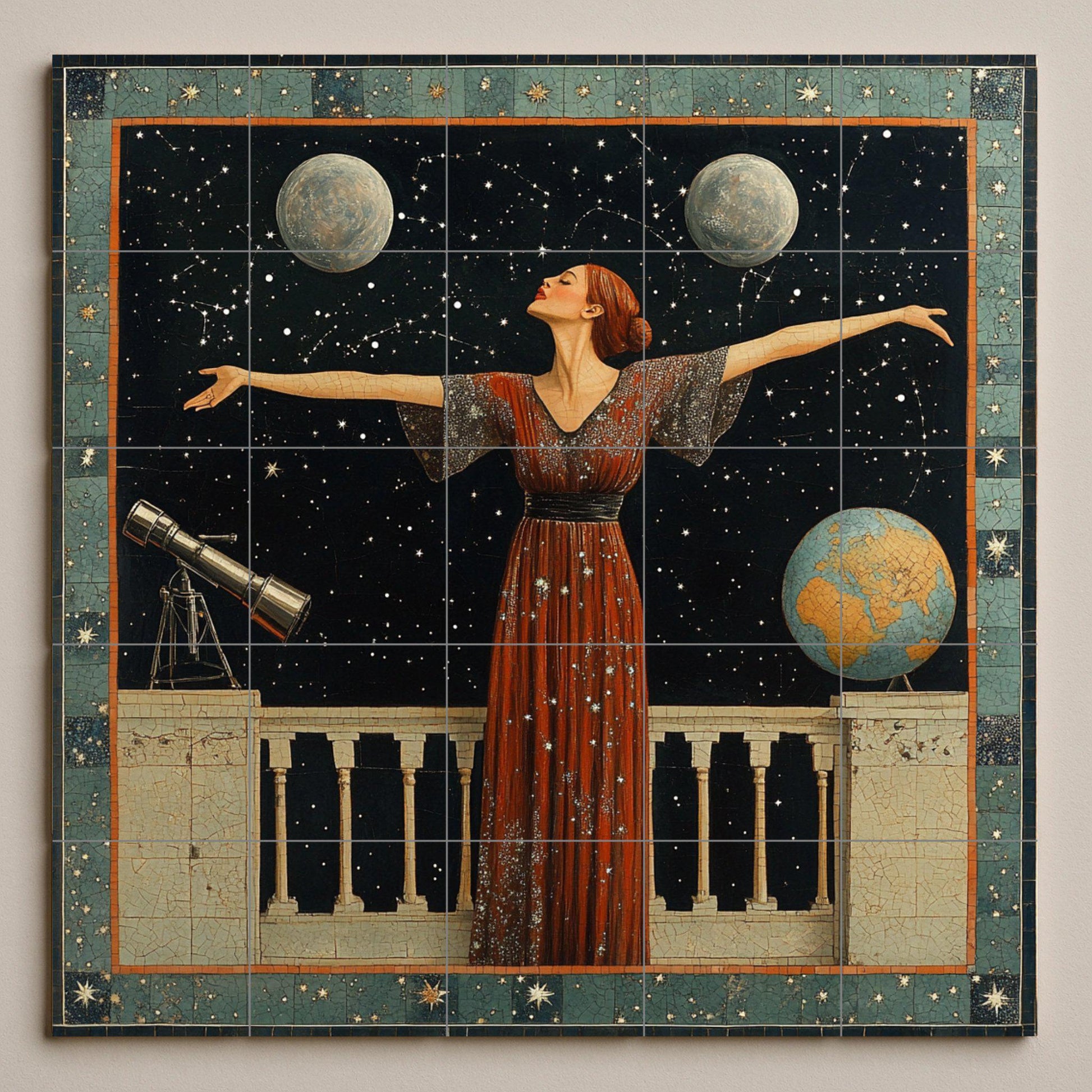 Astronómico · Murale Ceramico — Scena Mitologica