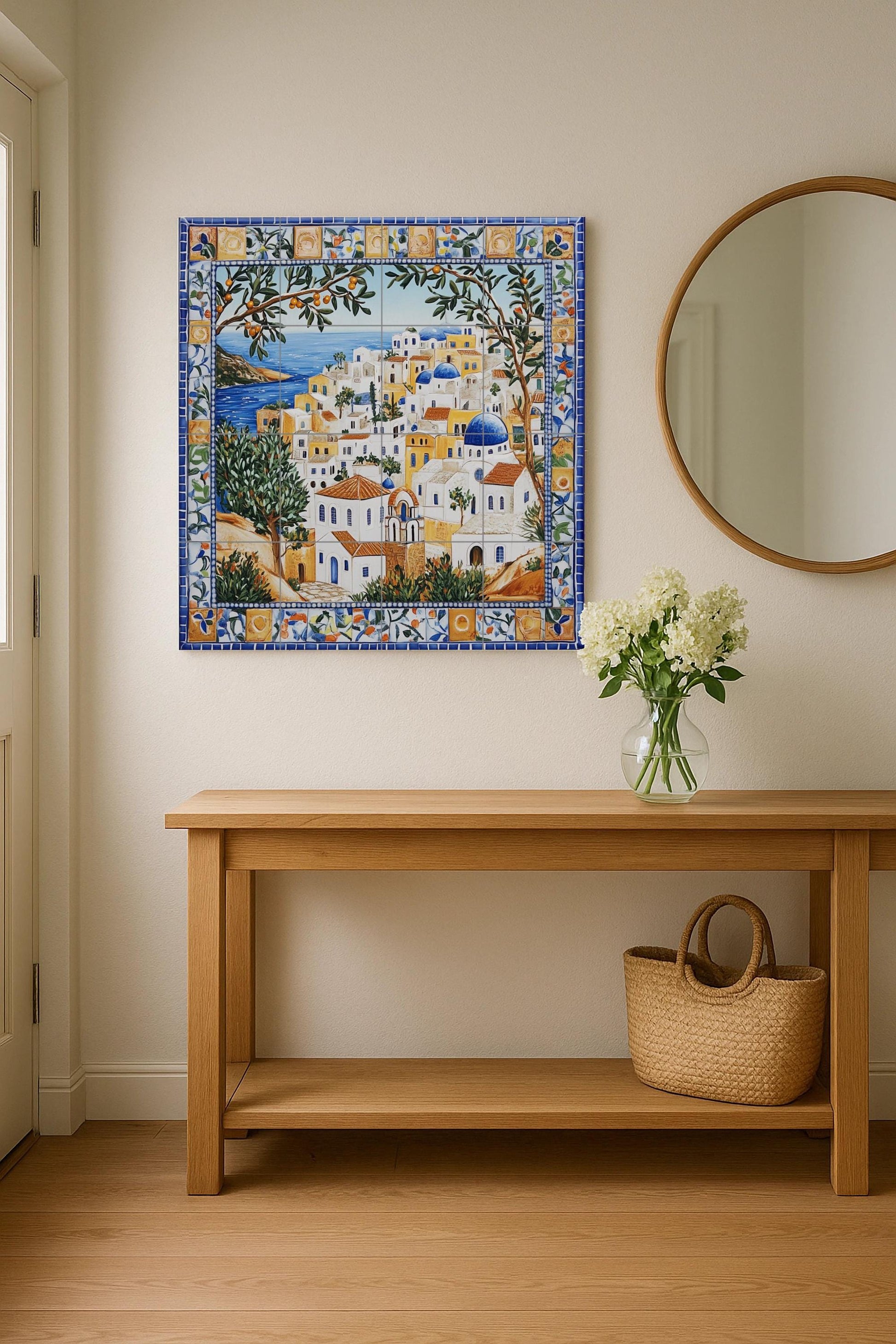 Symi · Ceramic Wall Mural — Travel Wall Décor