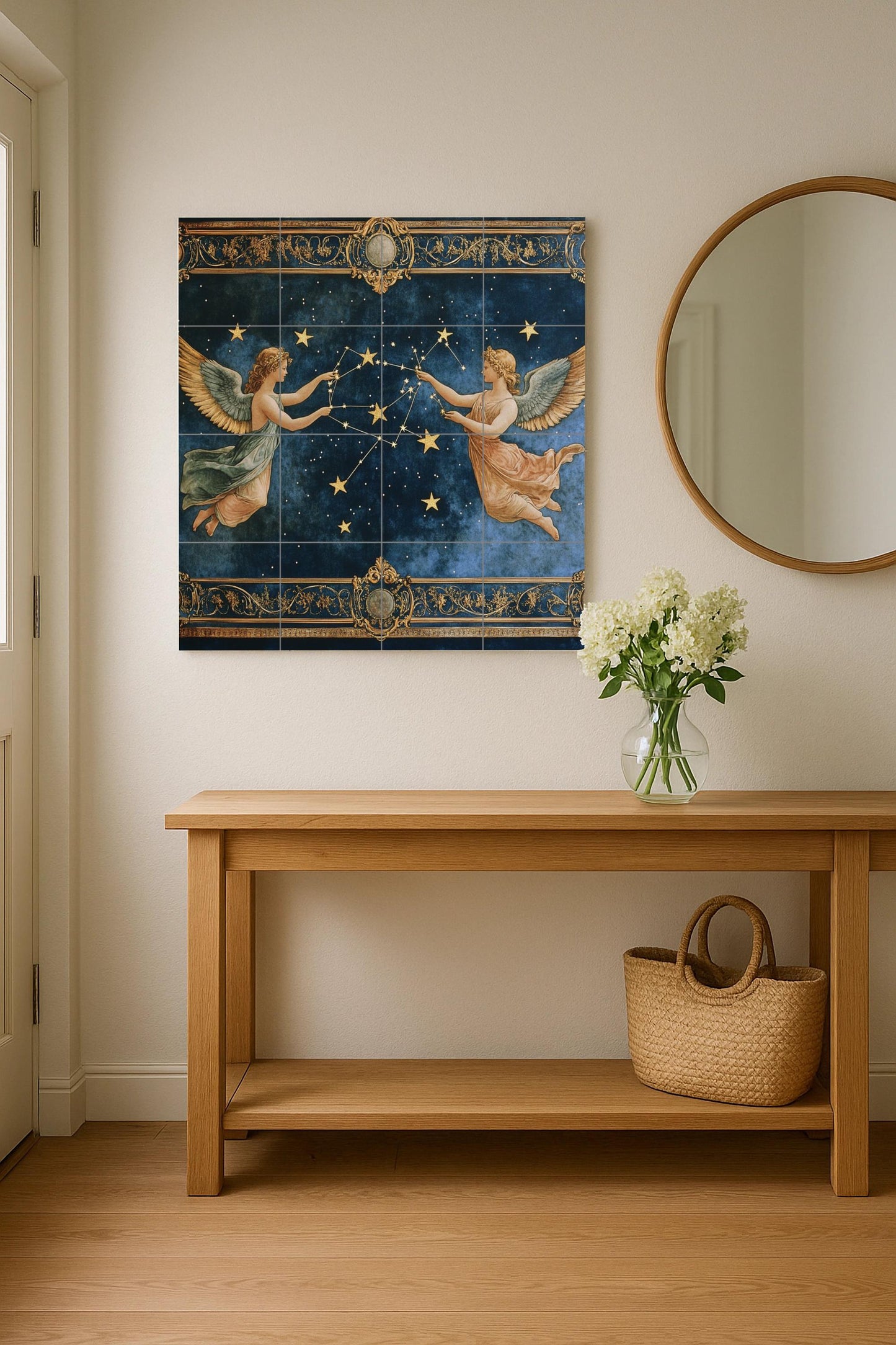 Fresque en Carrelage Renacentistas celestiales con constelaciones — Légendes et Épopées