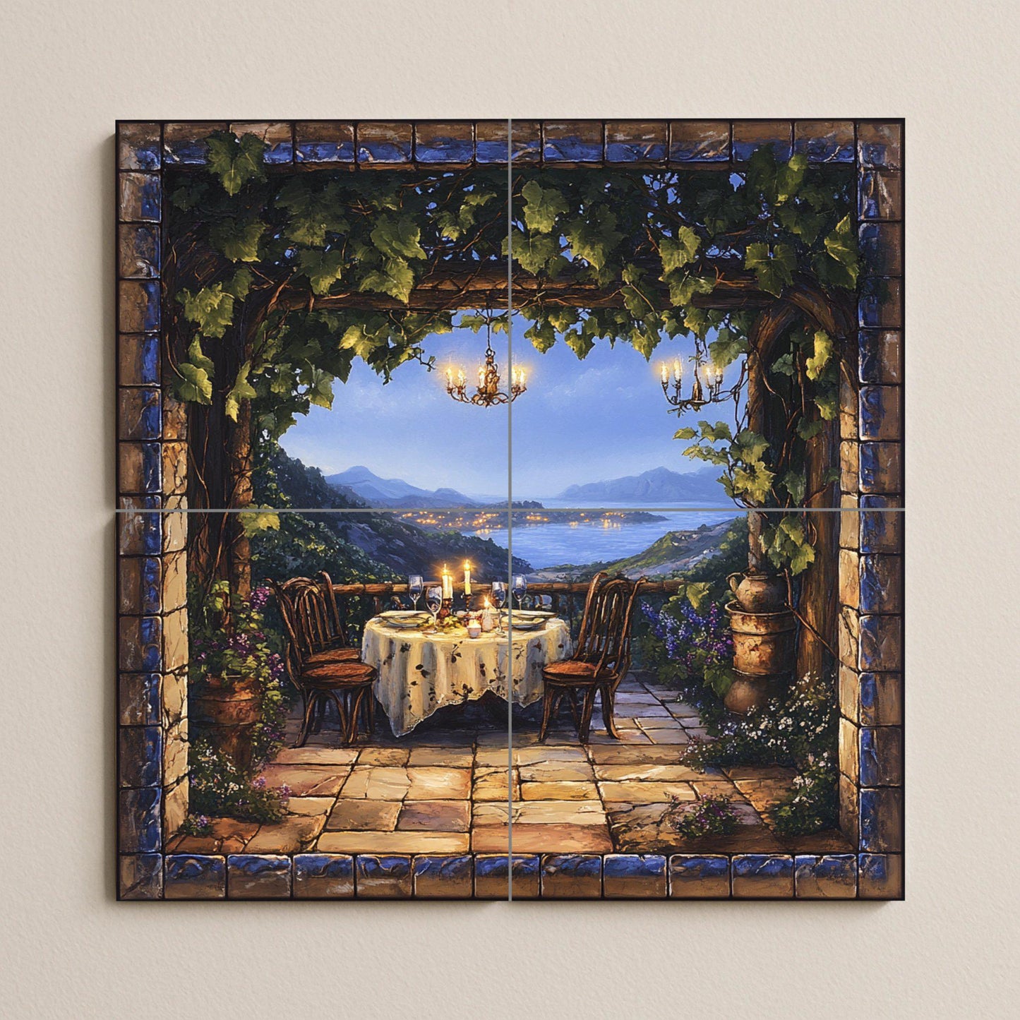 Terraza Romantic — Sea & Coastal Art · Ceramic Tile Mural