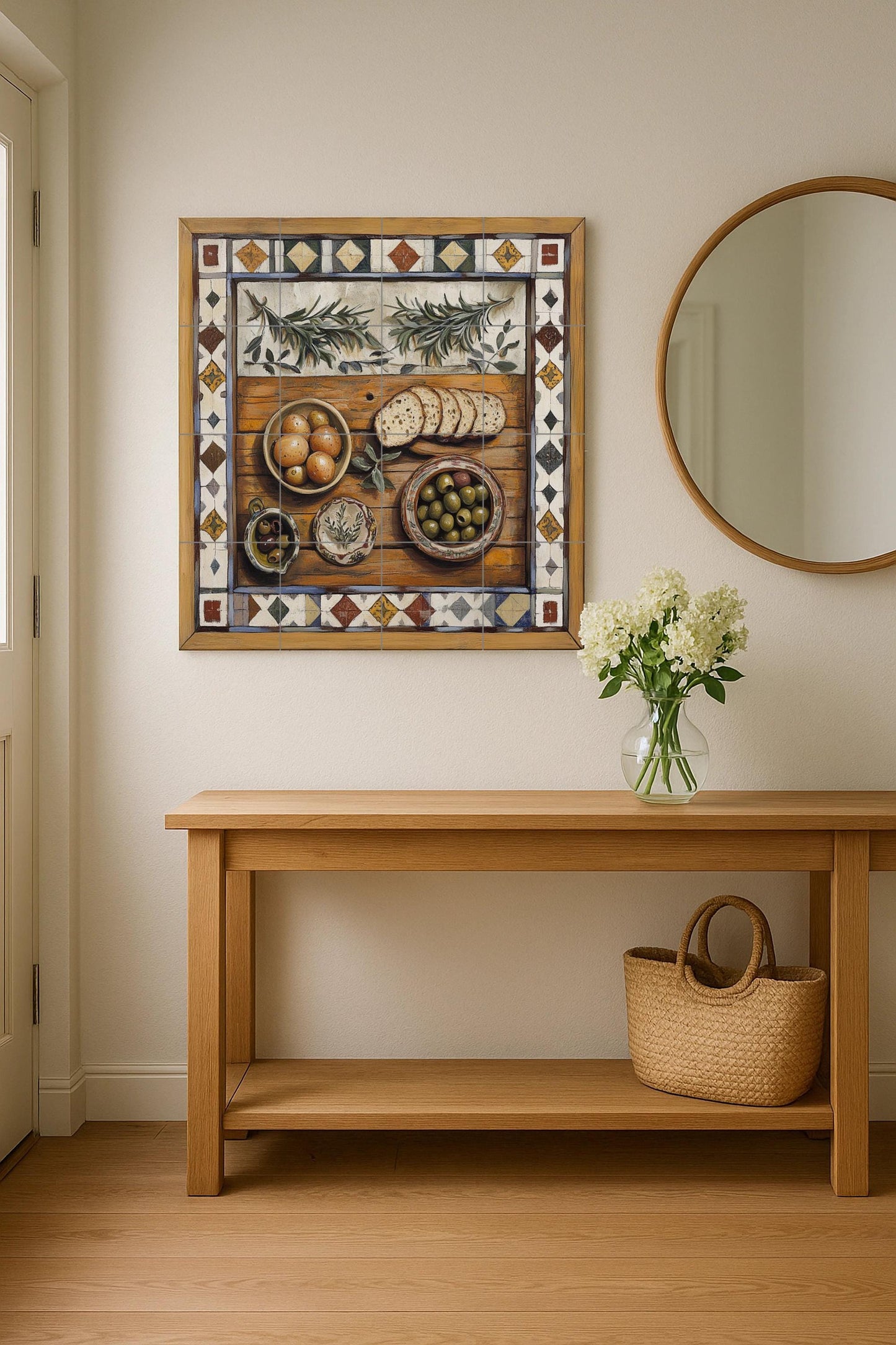 Rustic mediterránea — Culinary Wall Décor · Tile Wall Art