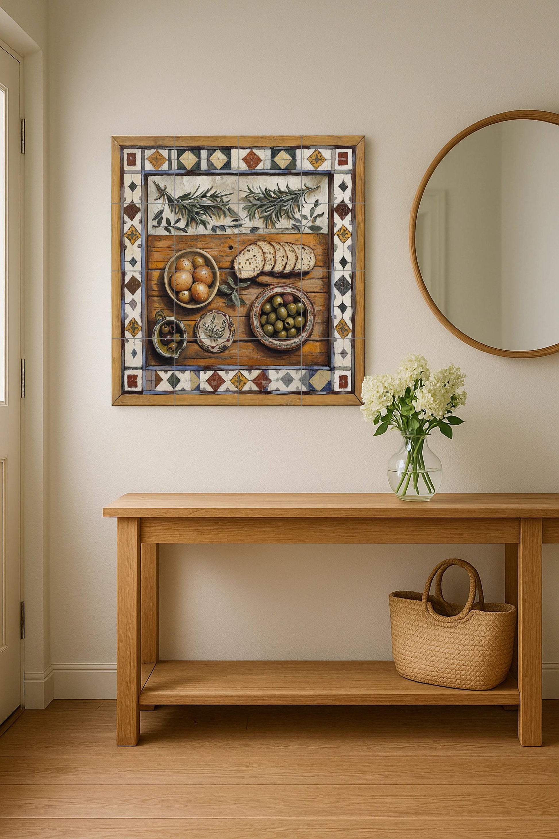 Rustic mediterránea — Culinary Wall Décor · Tile Wall Art