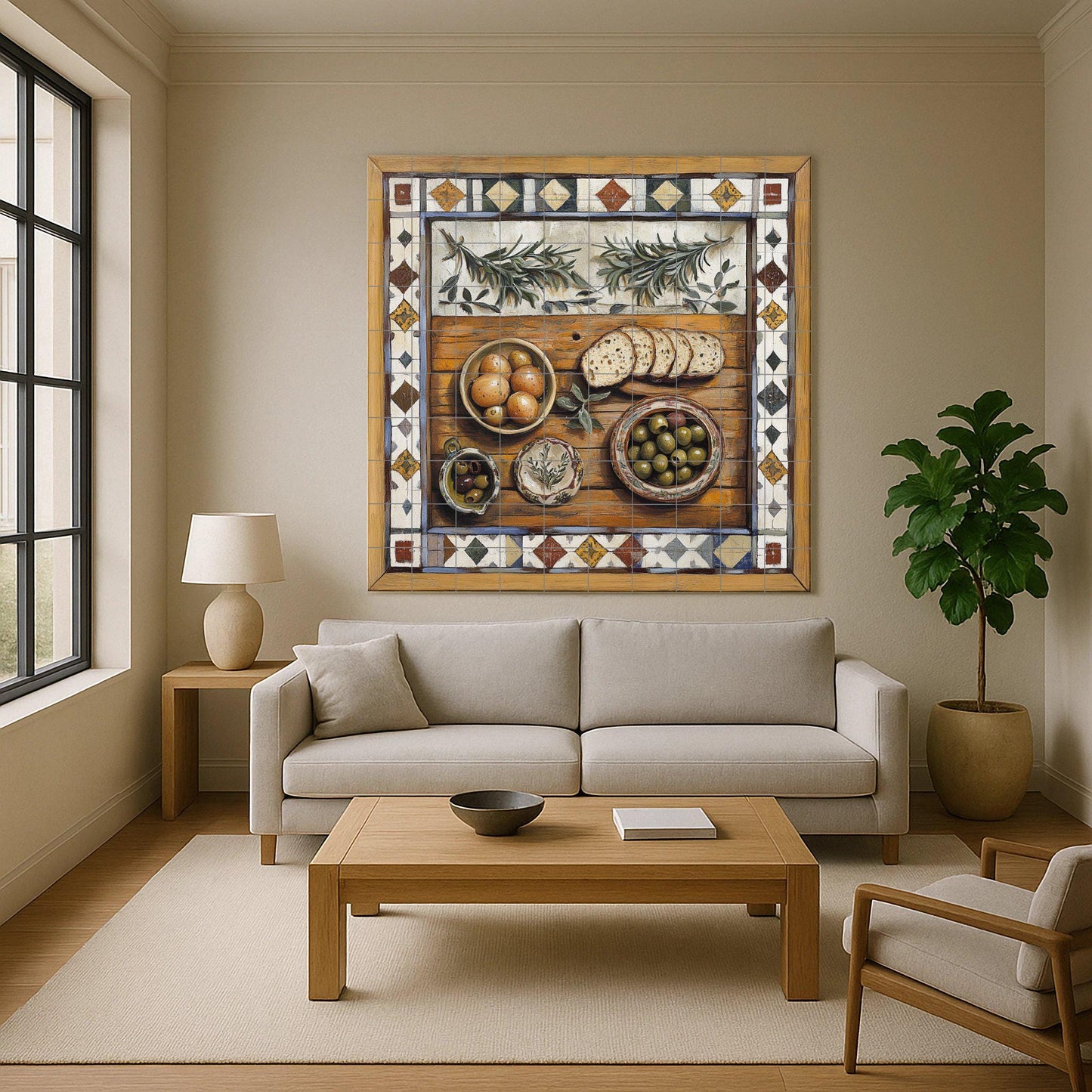 Rustic mediterránea — Culinary Wall Décor · Tile Wall Art
