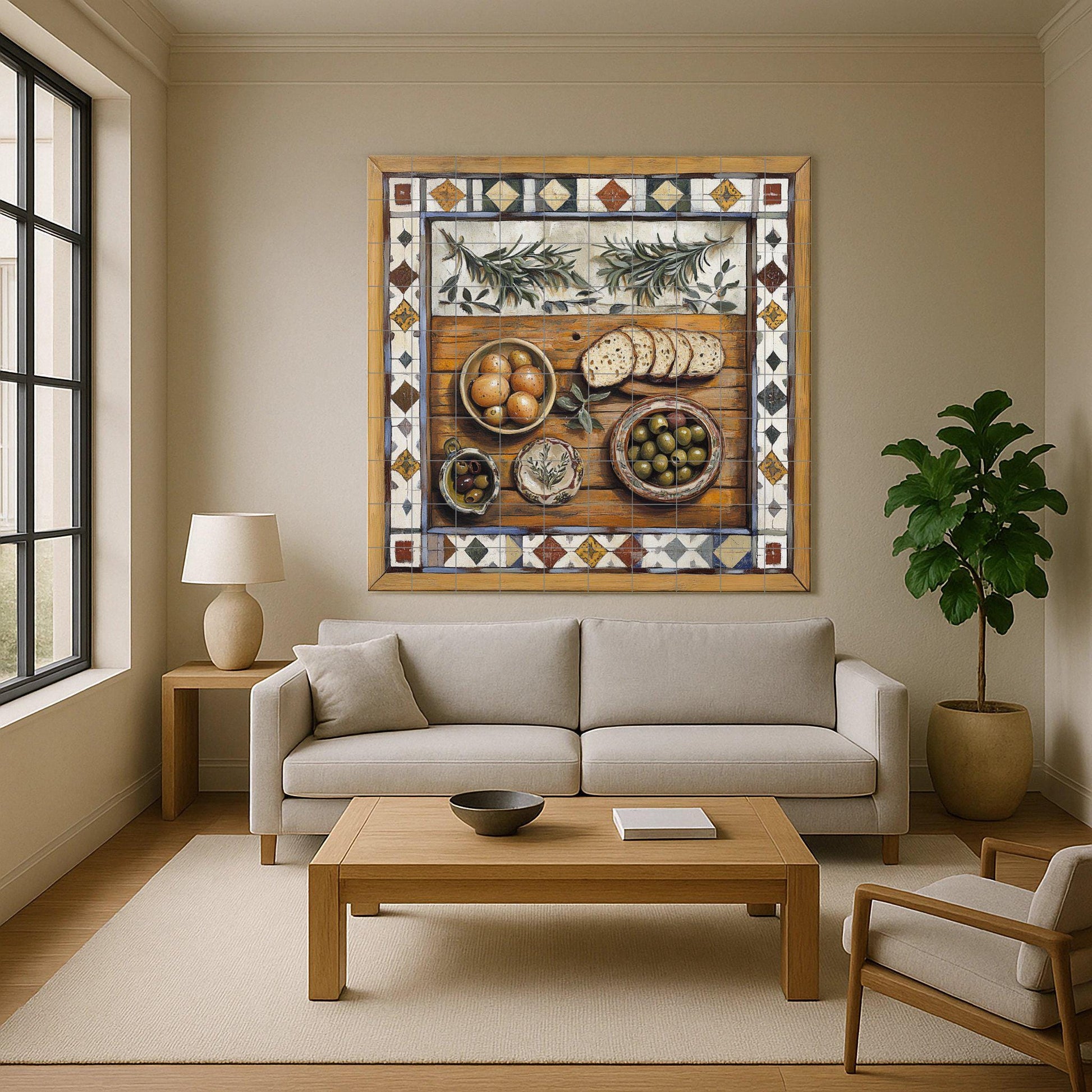 Rustic mediterránea — Culinary Wall Décor · Tile Wall Art