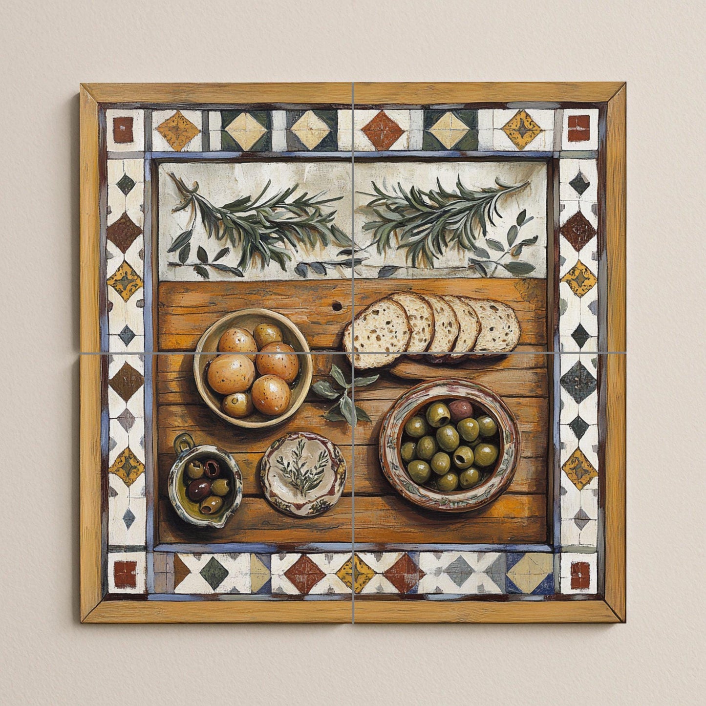 Rustic mediterránea — Culinary Wall Décor · Tile Wall Art