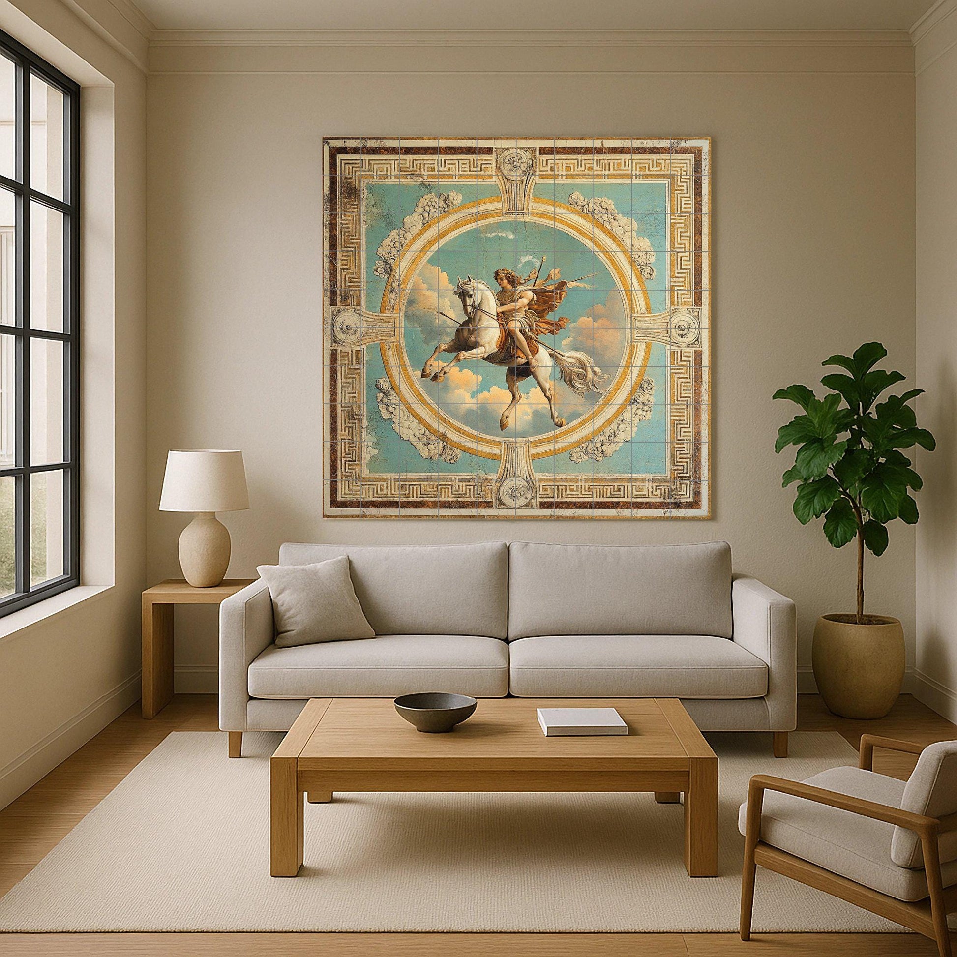 Mitología Classique · Fresque Céramique — Décor de Légende Antique