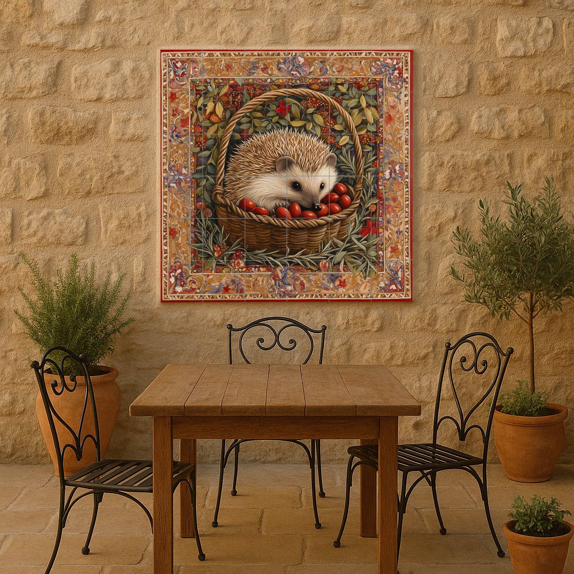 Agave — Rustic Farmhouse Art · Ceramic Tile Mural