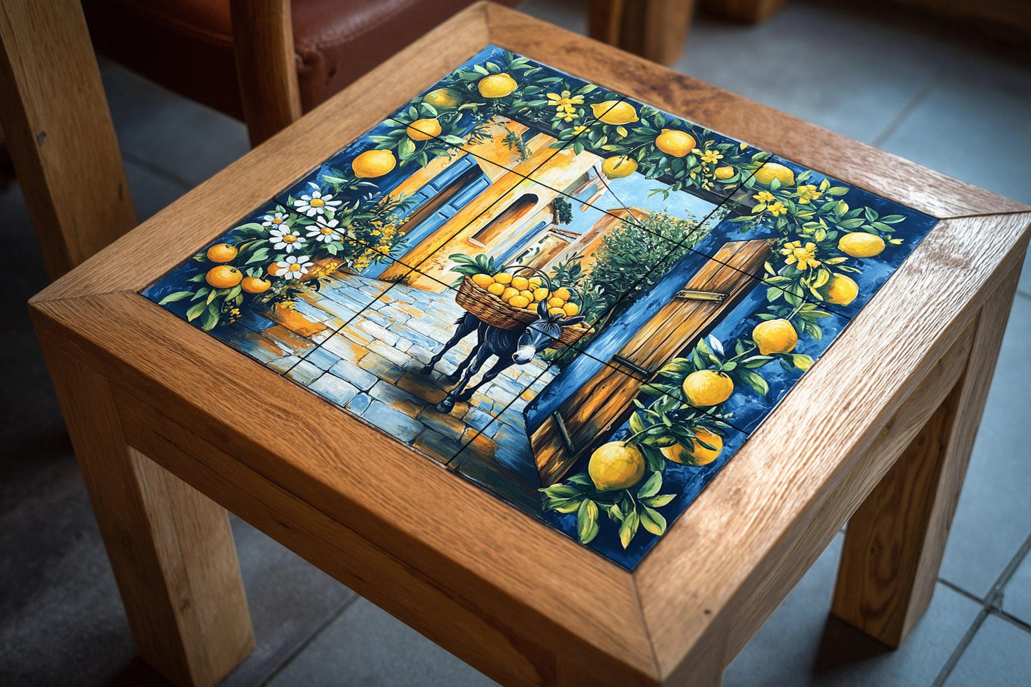 Calle Lemon del Mediterraneo · Murale Ceramico — Cucina di Campagna