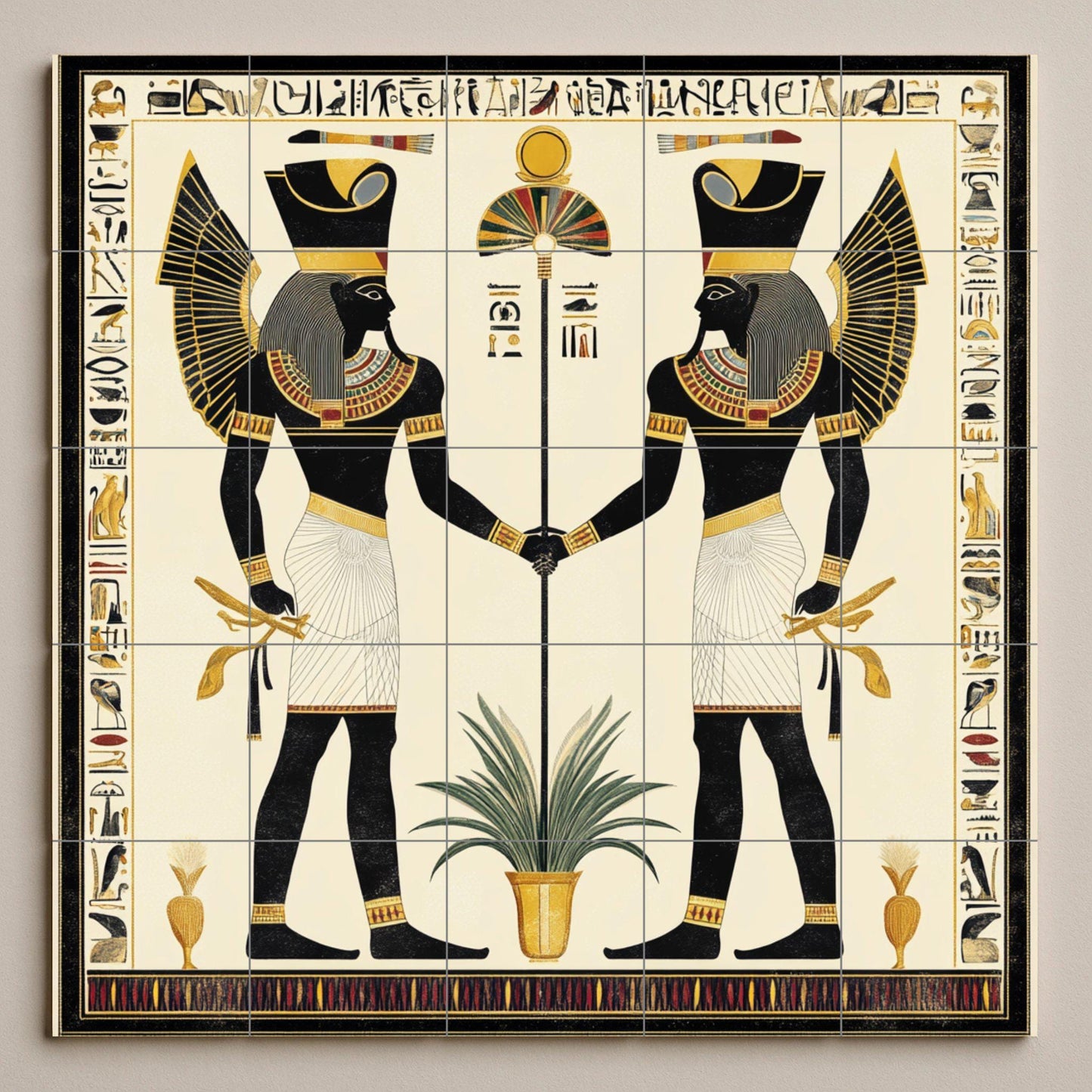 Fliesenbild Des Antik Egipto — Antiker Sagen-Dekor