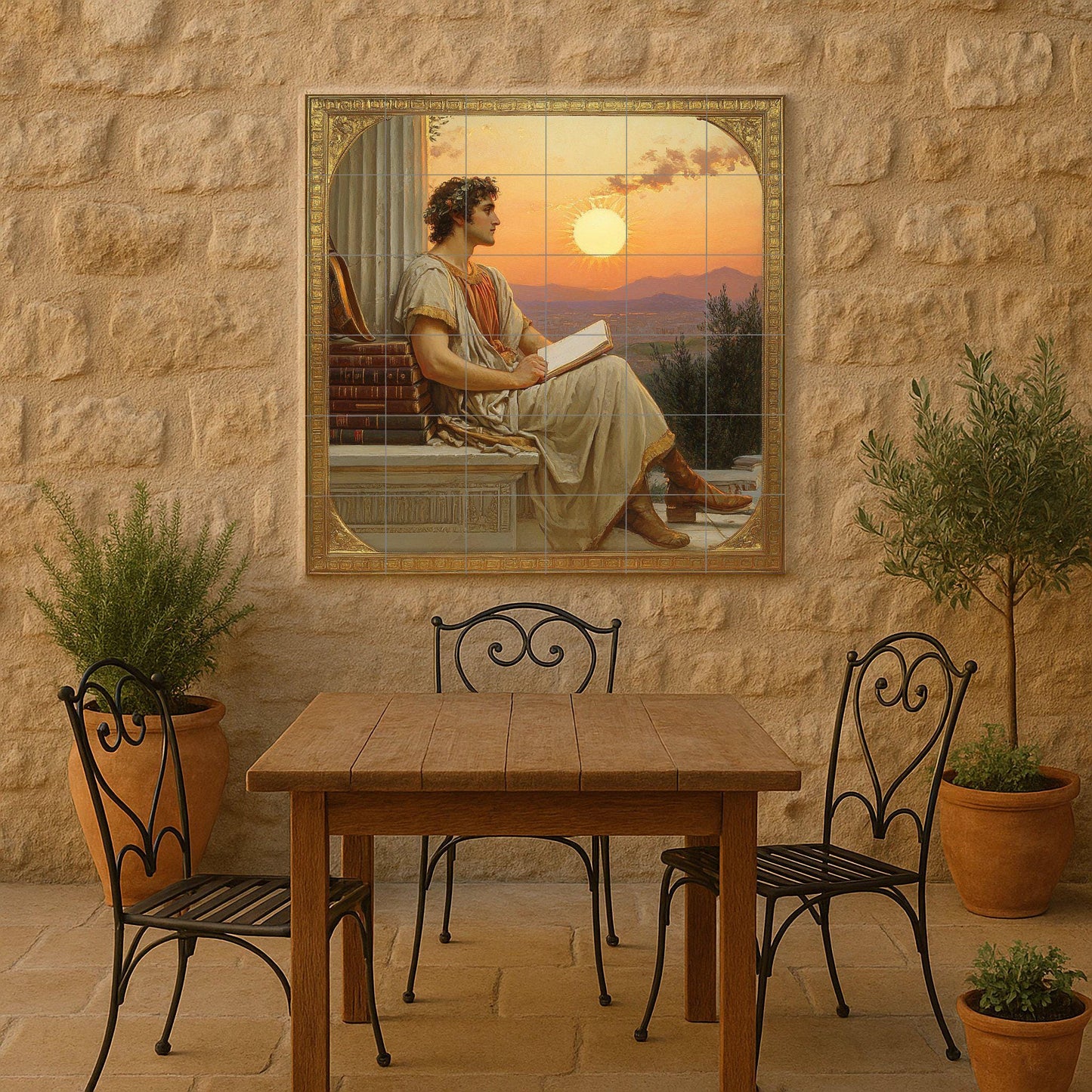 Poeta Classique · Fresque Céramique — Art Mural Nature