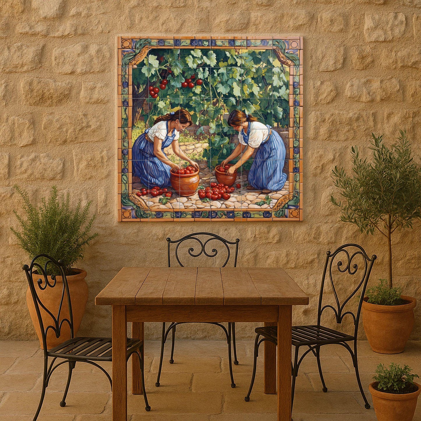 Mediterranean — Culinary Wall Décor · Ceramic Tile Mural