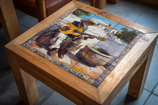 Cerámica flamenca andaluza · Ceramic Wall Mural — Cityscape in Tile