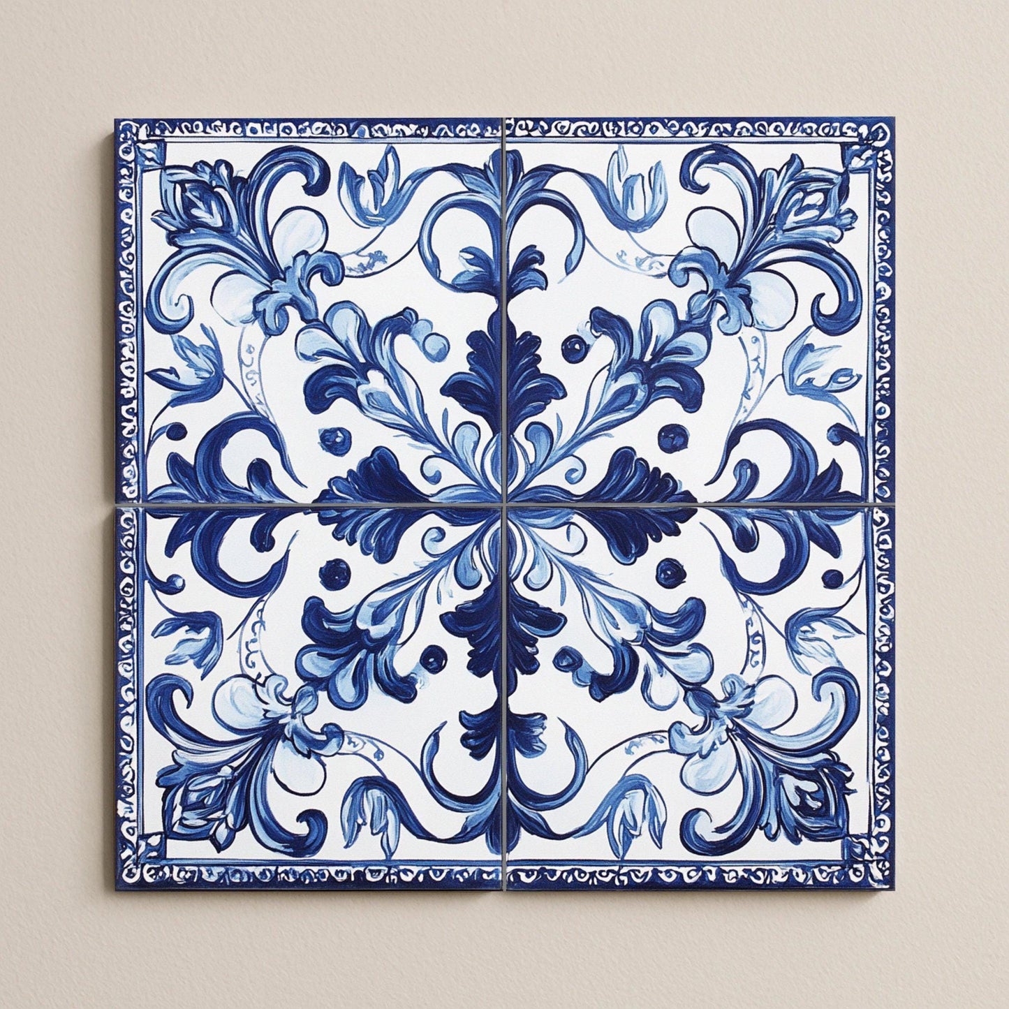 Mural cerámico de azulejo portugués