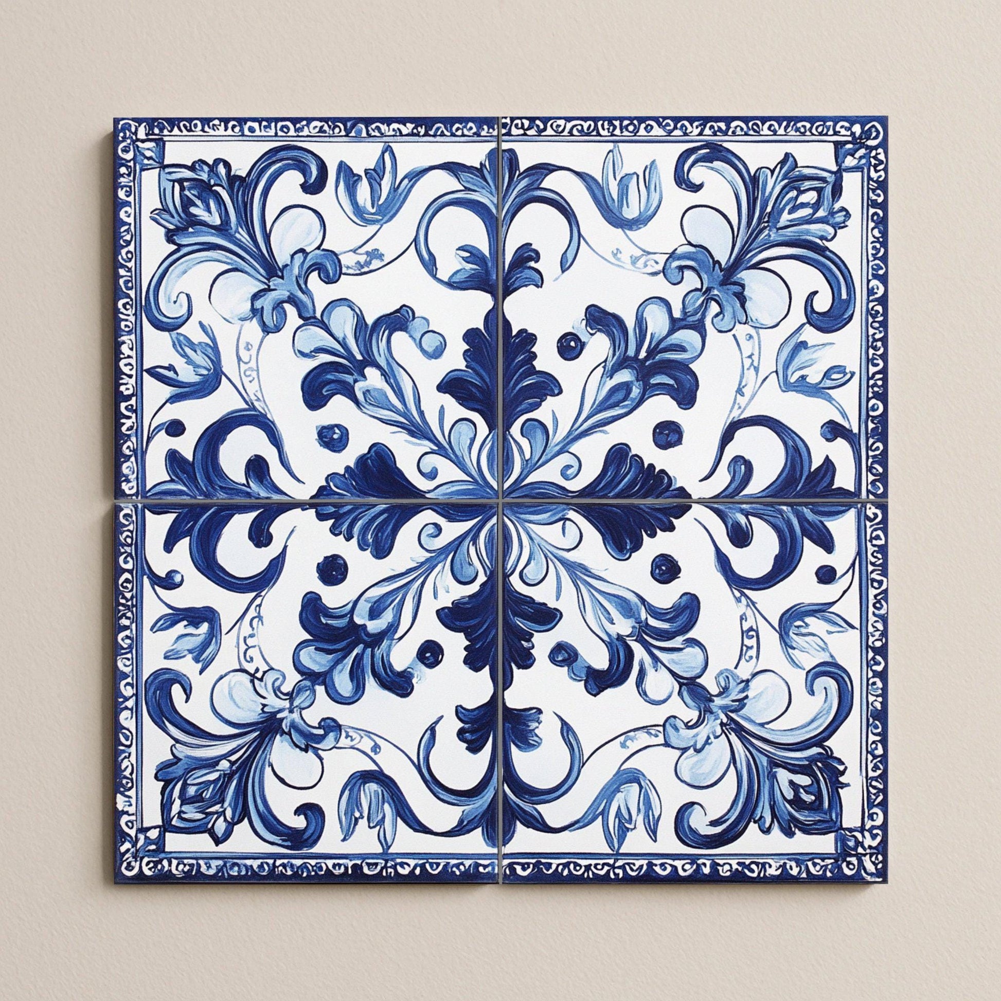 Mural cerámico de azulejo portugués