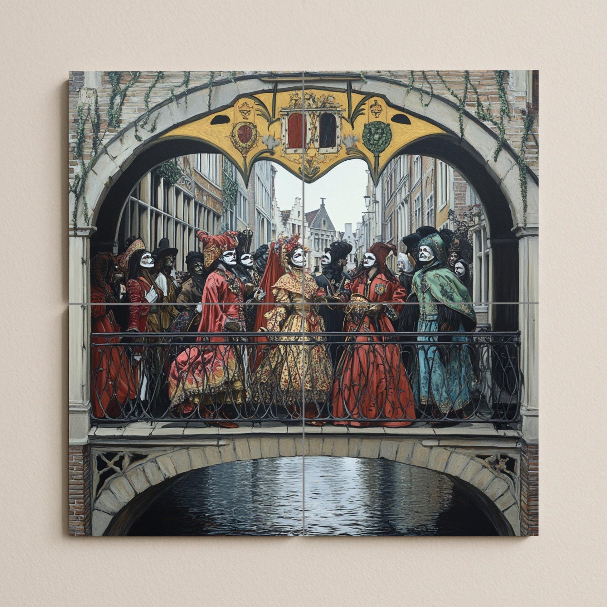 Procesión du Festival Renacentista · Fresque Céramique — Décor d'Art Populaire