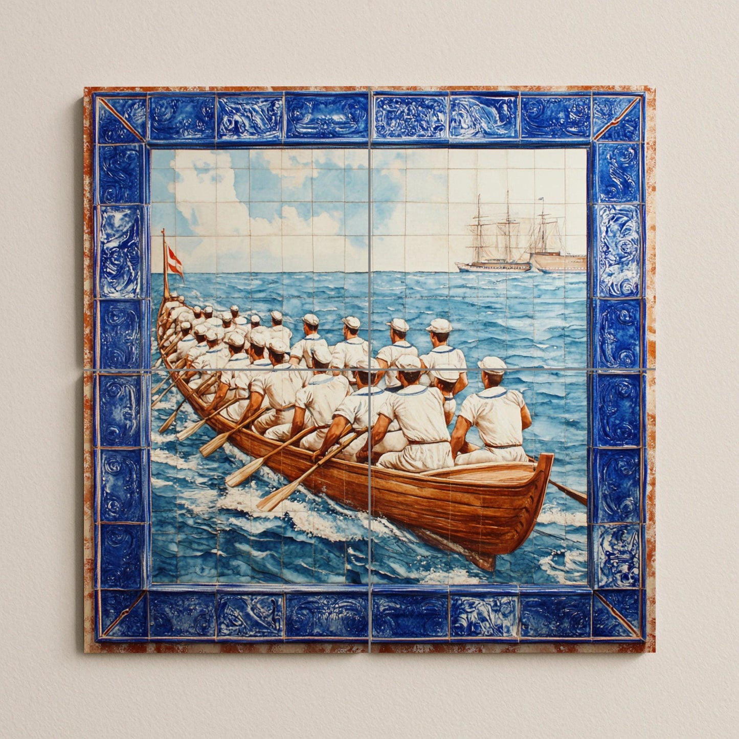 Mural de azulejos portugueses