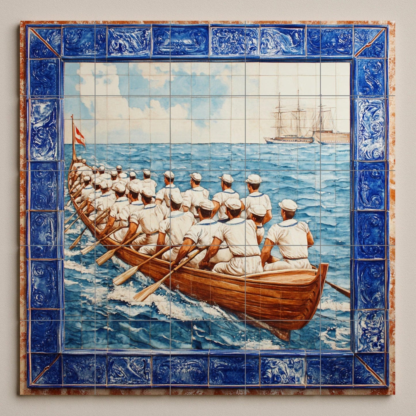Mural de azulejos portugueses
