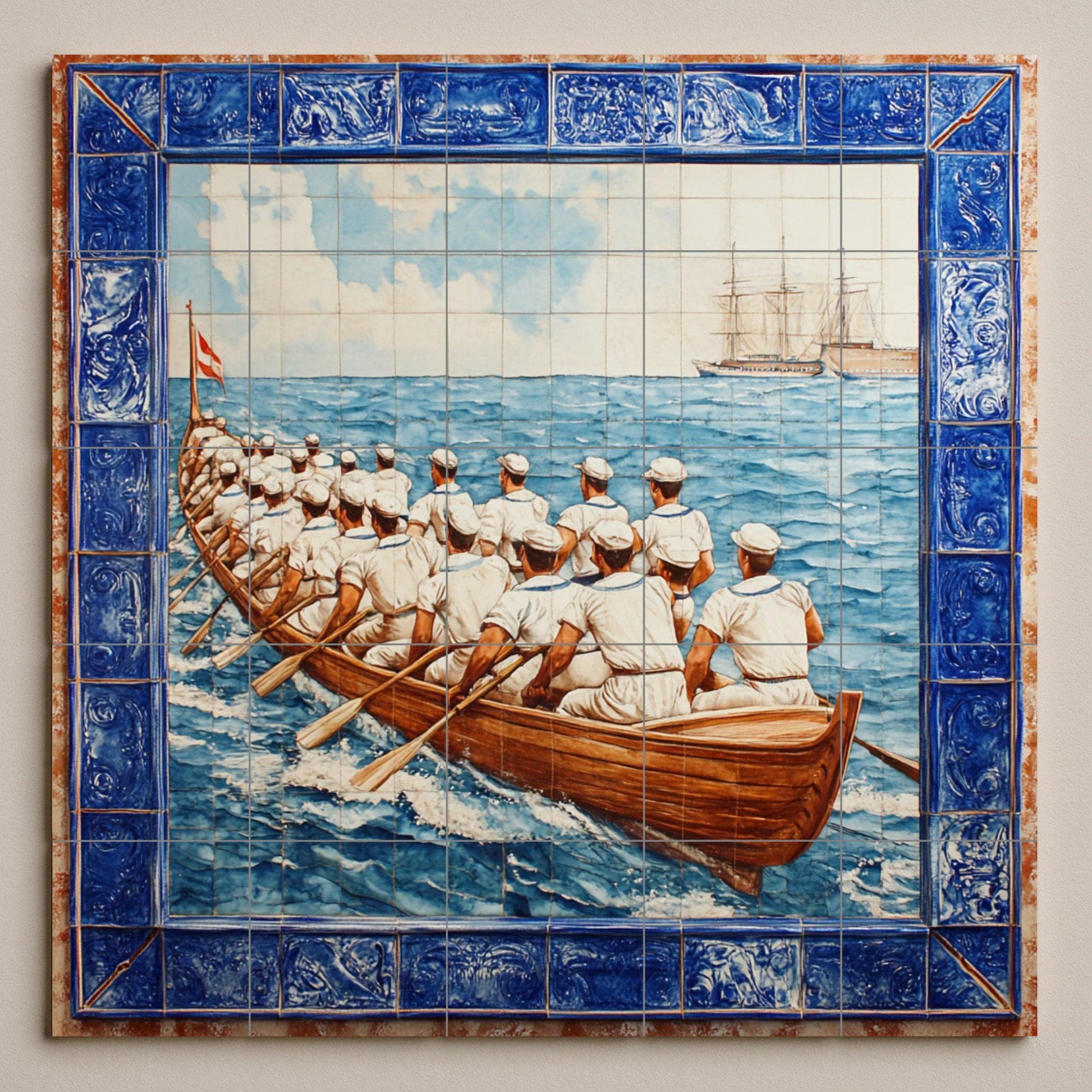 Mural de azulejos portugueses
