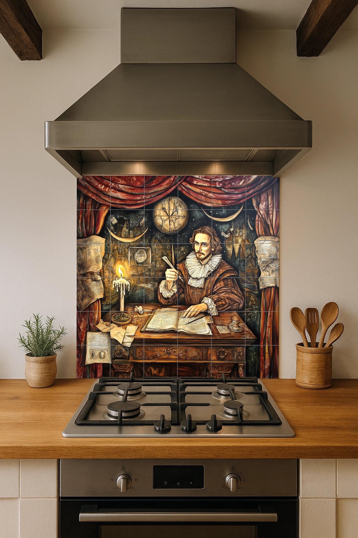 Shakespeare — Decorative Pattern Mural · Tile Wall Art