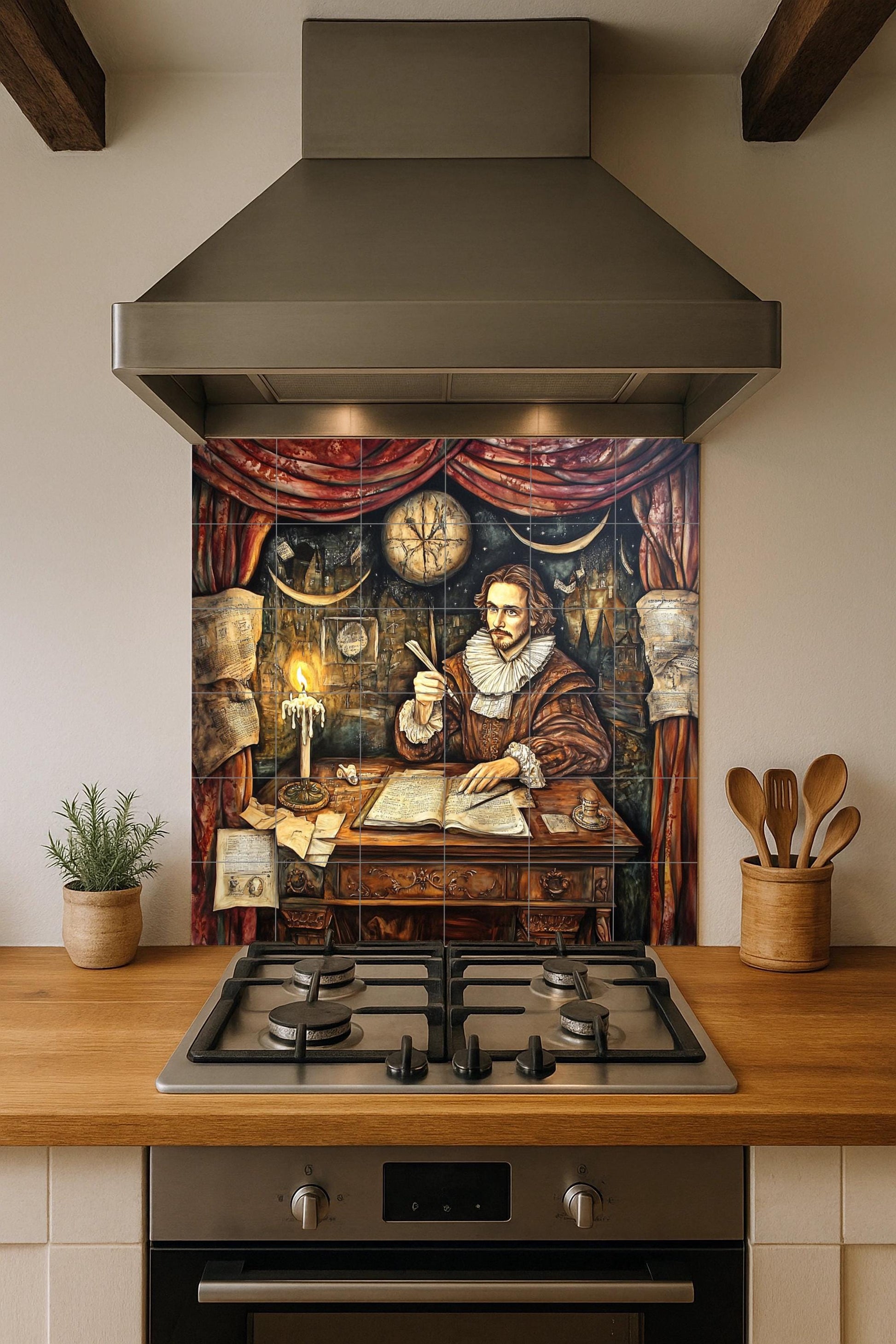 Shakespeare — Decorative Pattern Mural · Tile Wall Art
