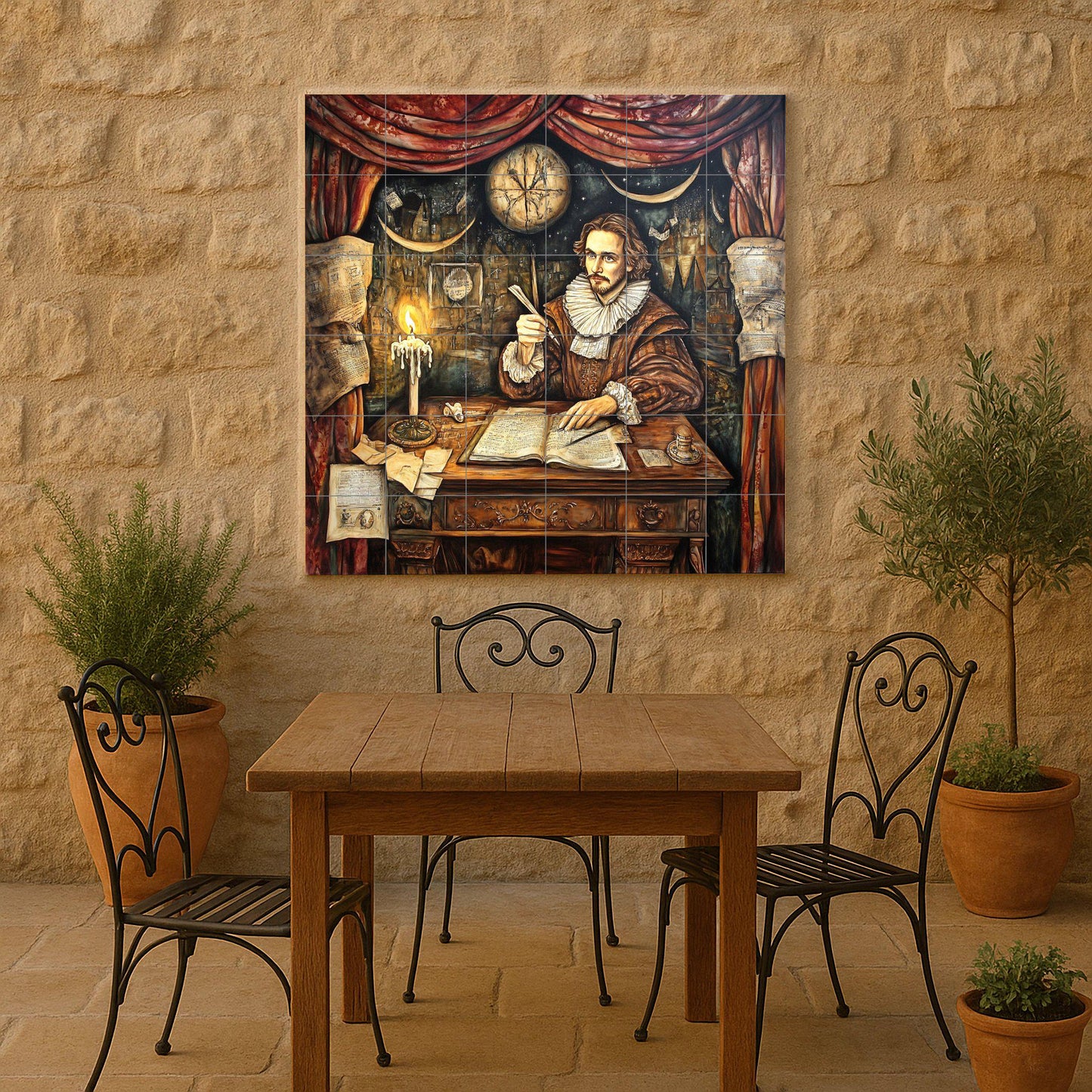 Shakespeare — Decorative Pattern Mural · Tile Wall Art