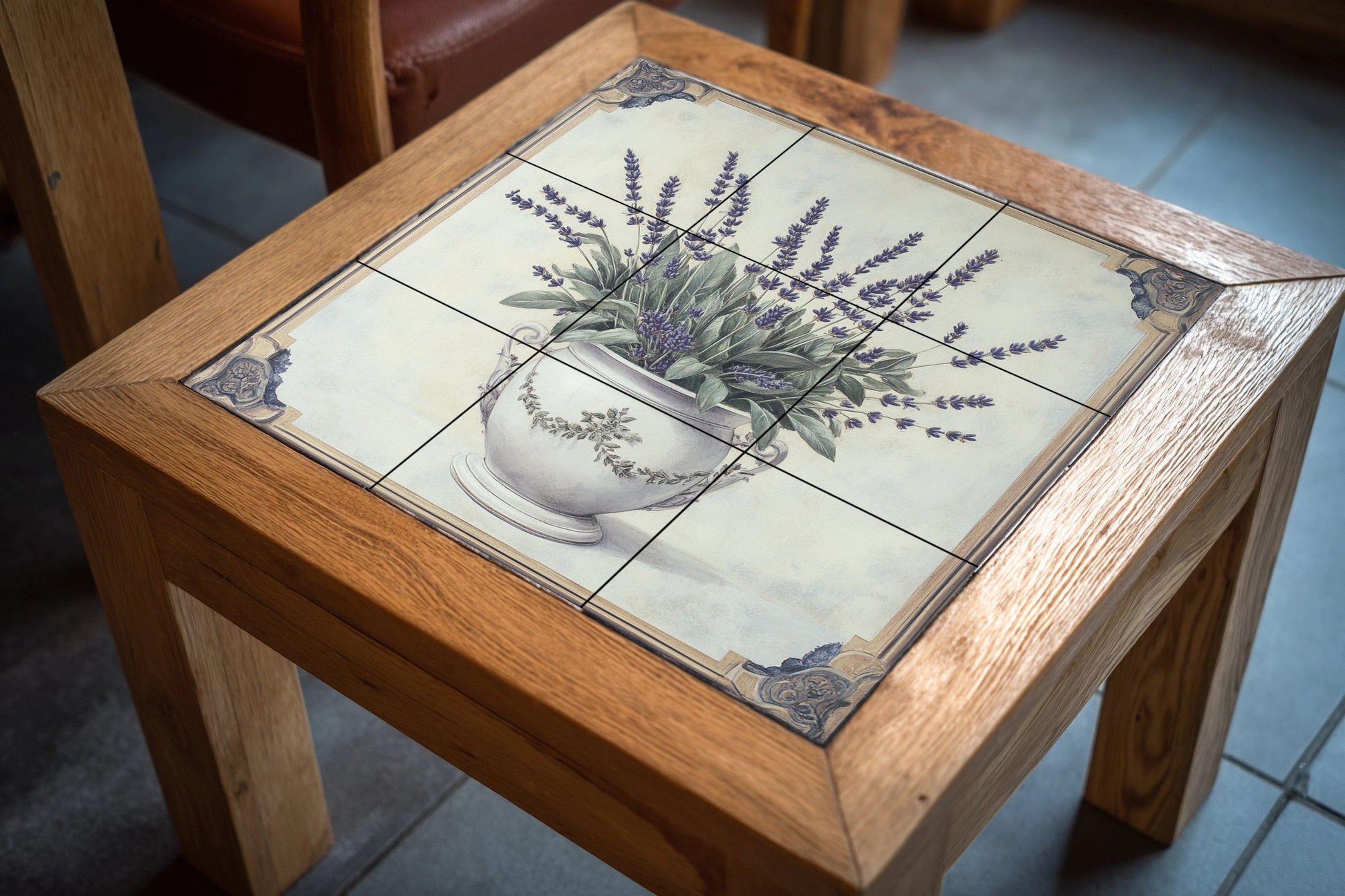 Lavender · Ceramic Wall Mural — Botanical Landscape