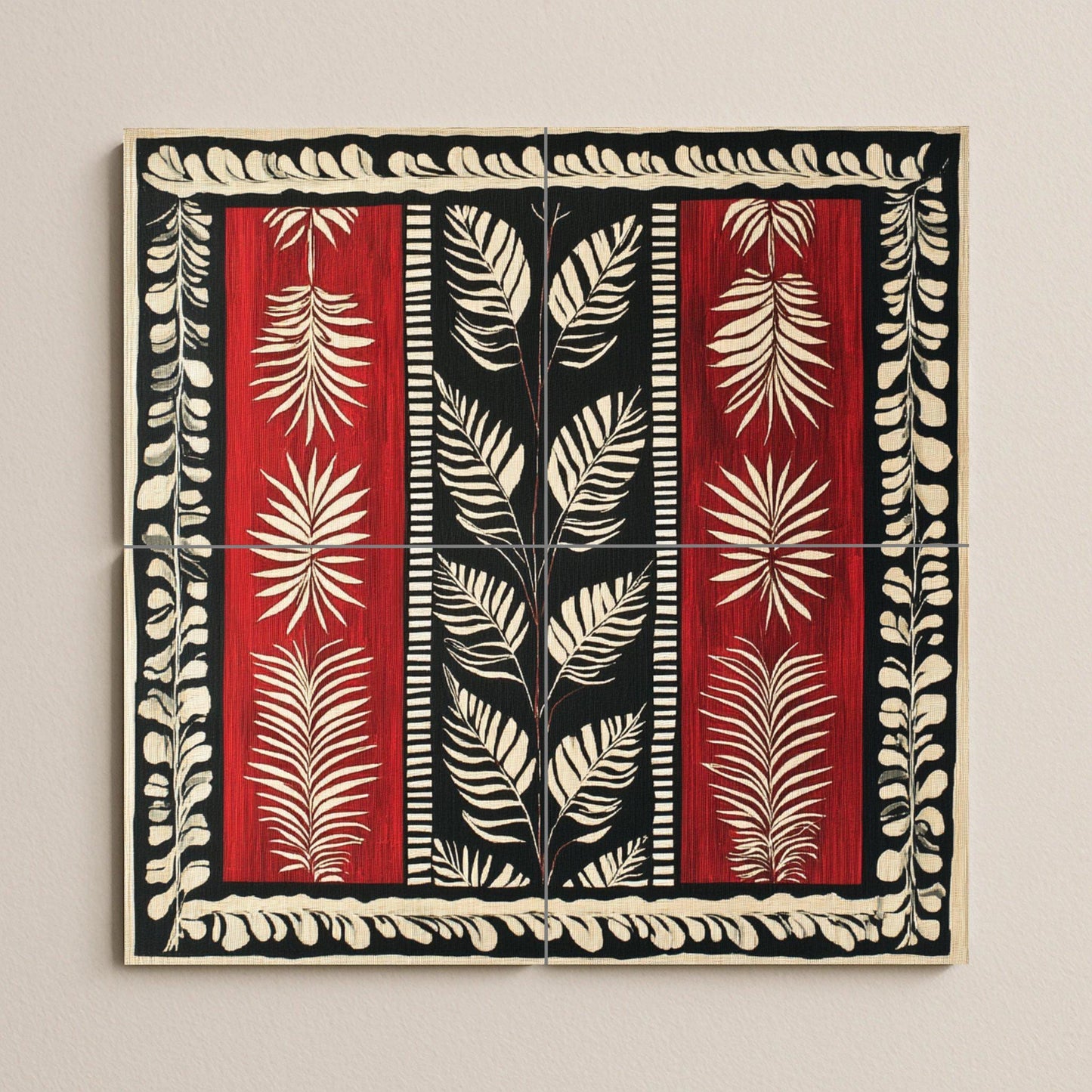 Textil granate de Surinam — Fresque Murale en Carreaux de Céramique · Fresque à Motifs Décoratifs