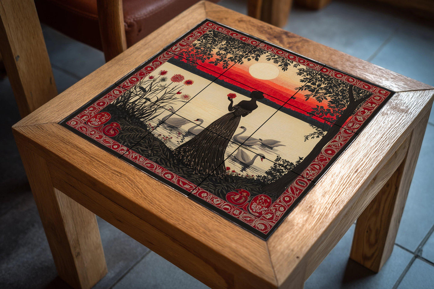 Crepuscular carmesí — Nature Wall Art · Tile Wall Art