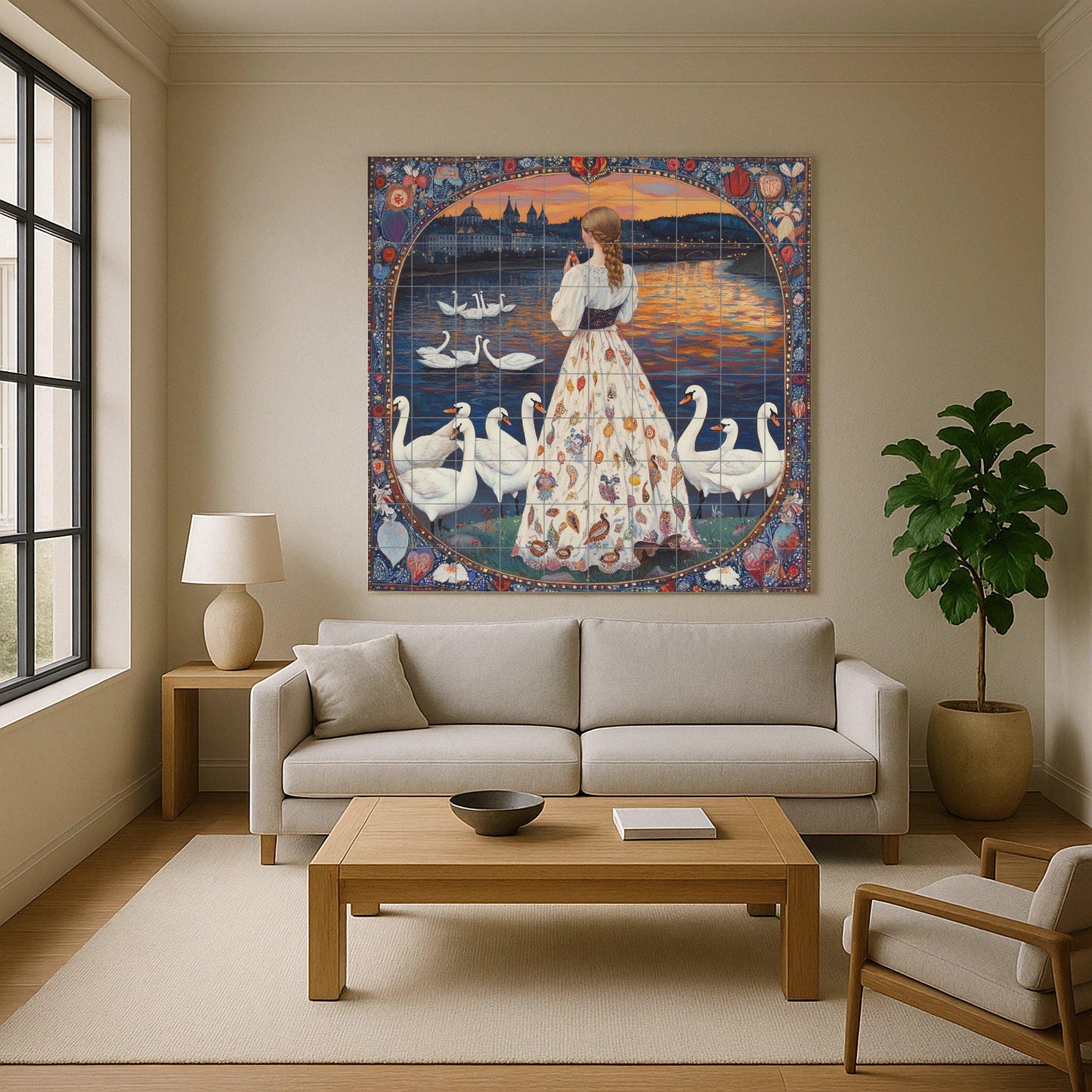 Folclórico — Scène Mythologique, Art Mural en Céramique