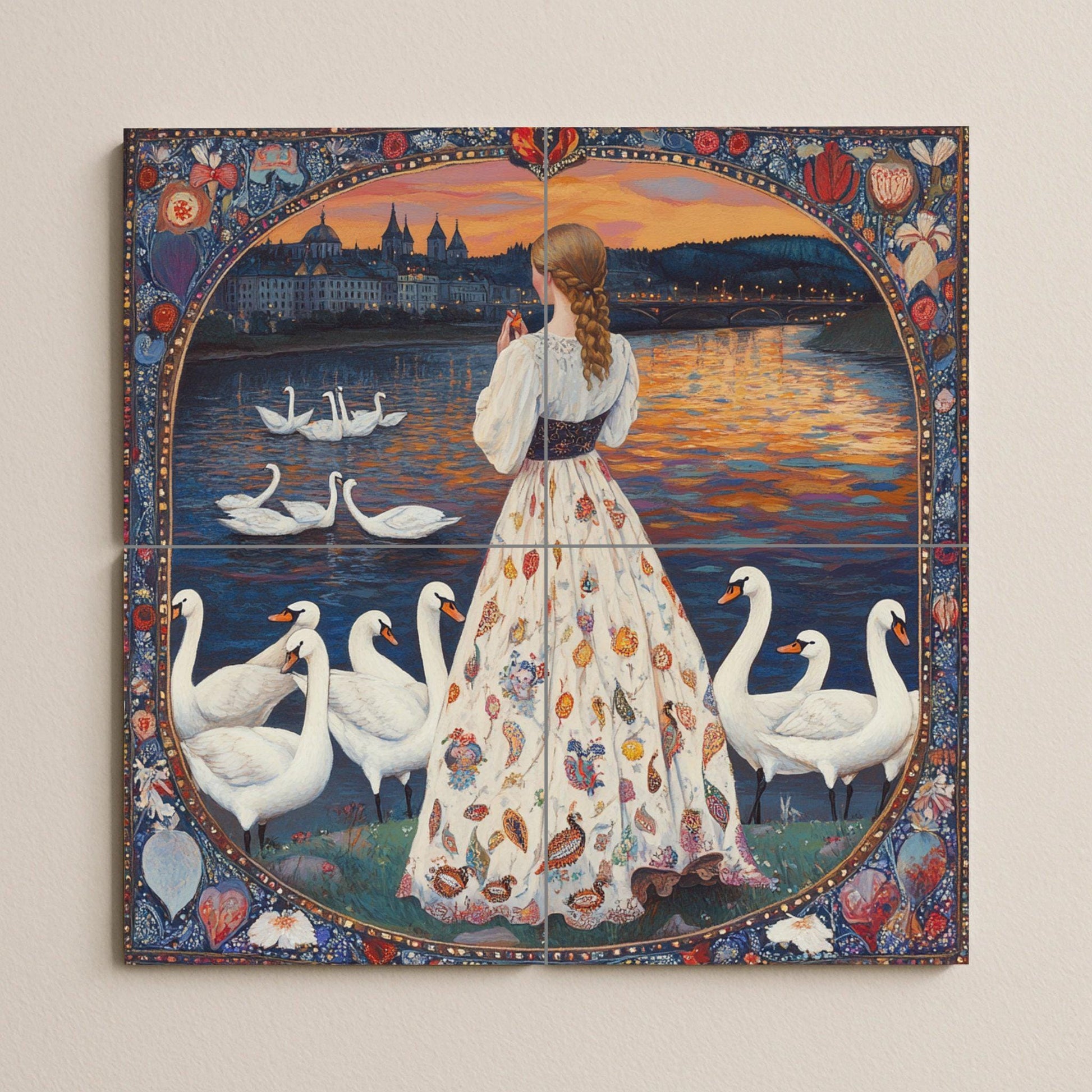 Folclórico — Scène Mythologique, Art Mural en Céramique