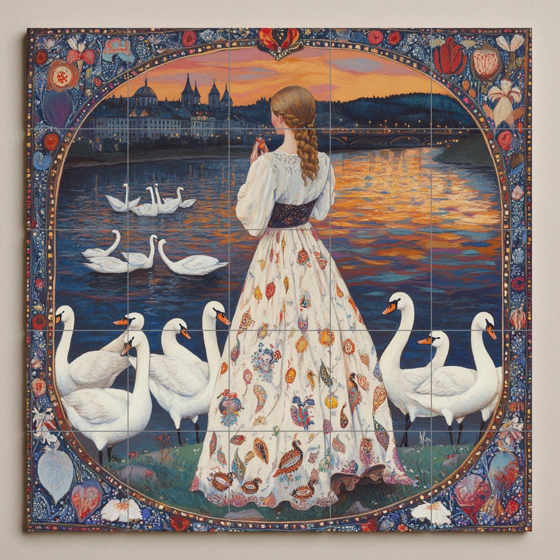 Folclórico — Scène Mythologique, Art Mural en Céramique