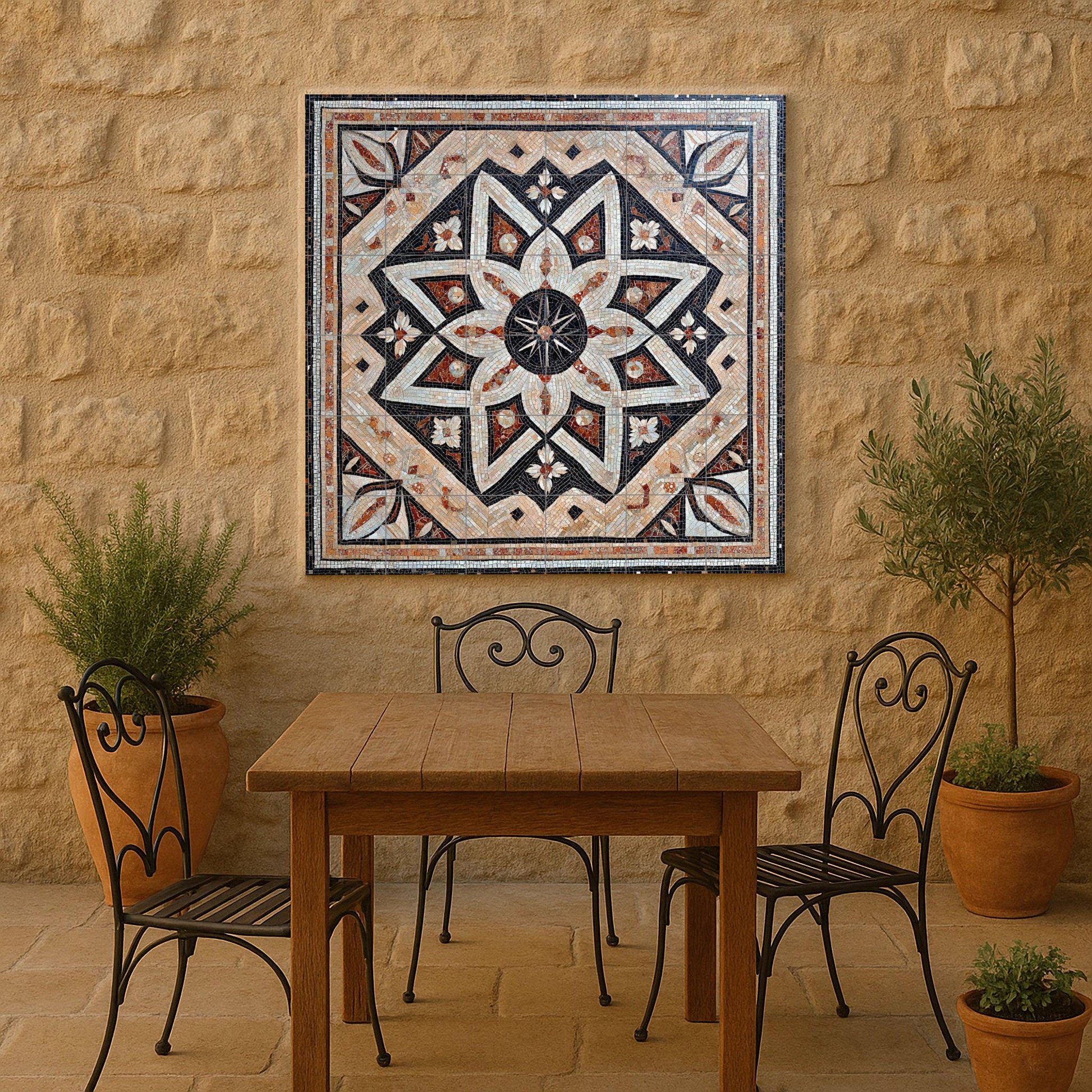 Mosaic sirio · Ceramic Wall Mural — City & Landmark Art